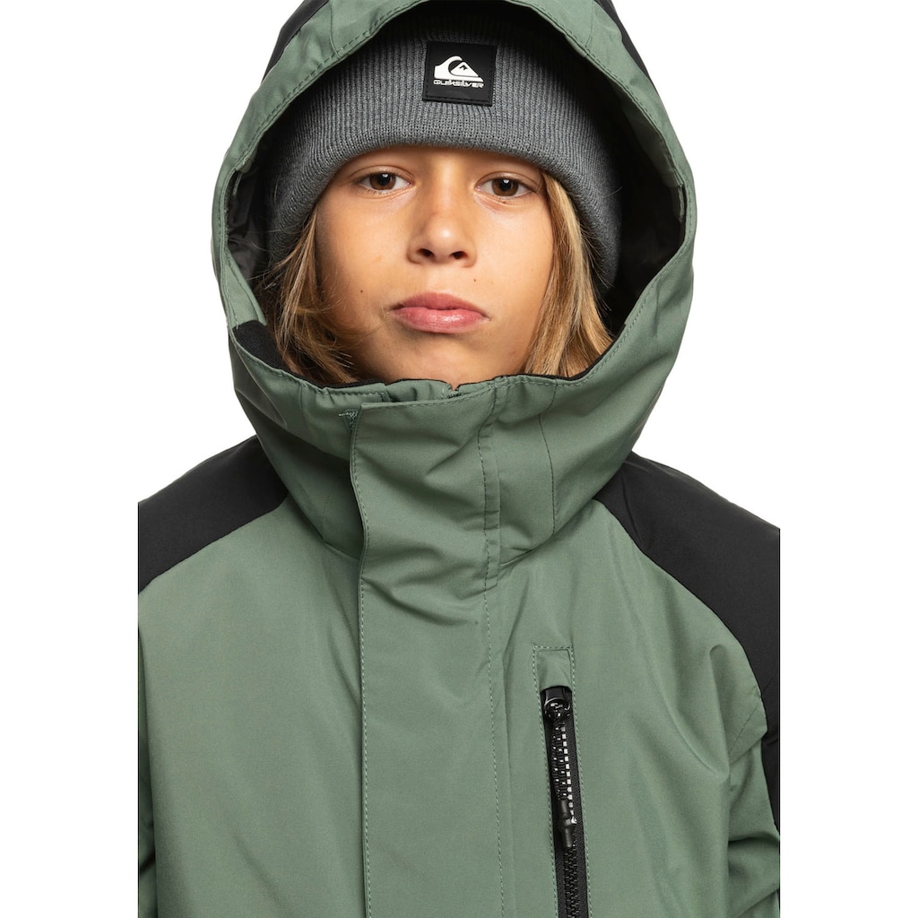 Quiksilver Skijacke »MISSION BLOCK SNJT GNB0 - für Kinder«, mit Kapuze