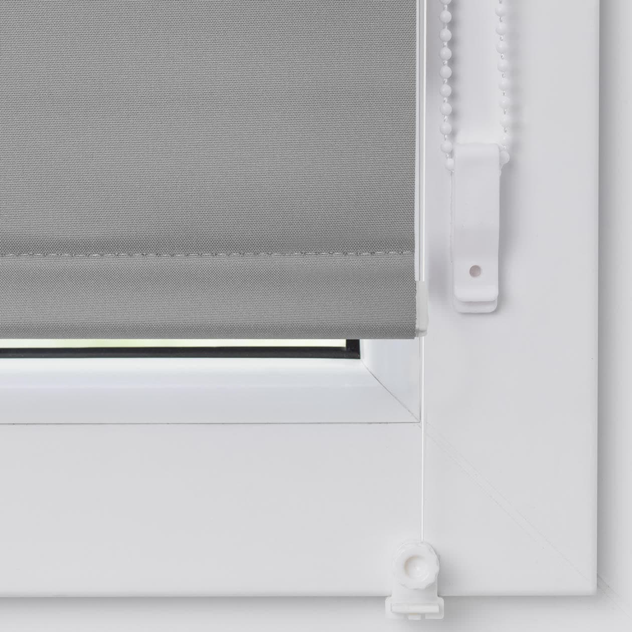 LICHTBLICK BAUR Farbbeschichtung Fenster für Klemmfix Verdunkelung-energiesparend, - Bohren, Seitenzugrollo ohne bestellen | Klemmträger verdunkelnd, mit »Uni und ORIGINAL Rollo«, verspannt, und Türen,