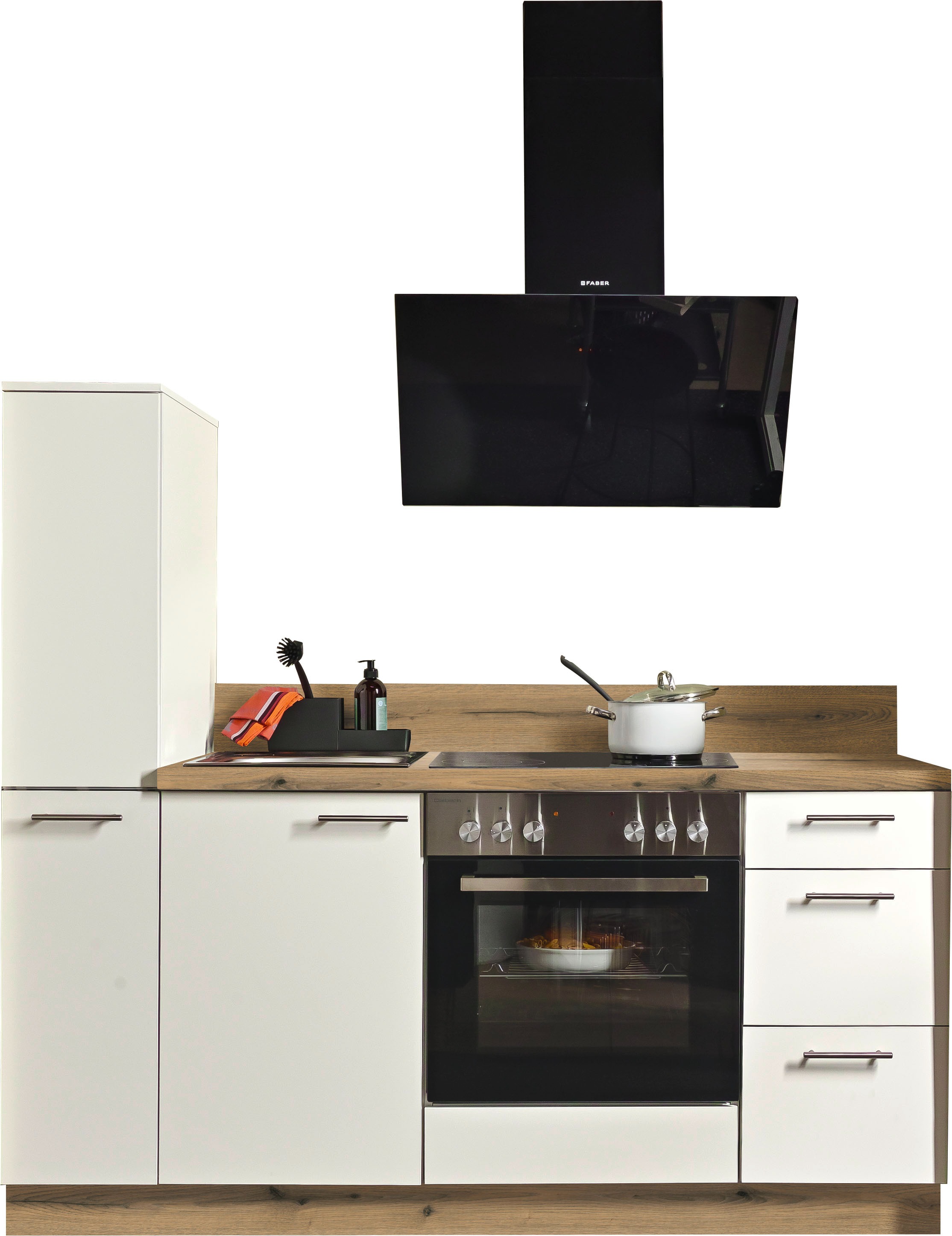 KOCHSTATION Küche "Scafa" vormontiert, wahlweise mit E-Geräten, Stellbreite günstig online kaufen