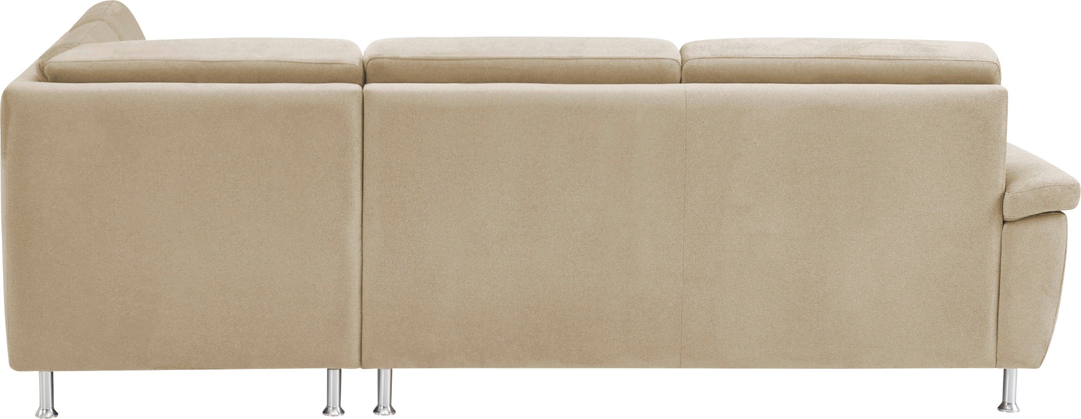 CALIZZA INTERIORS Ecksofa »Onyx L-Form«, Ottomane links oder rechts, wahlweise mit Bettfunktion, Breite 257 cm