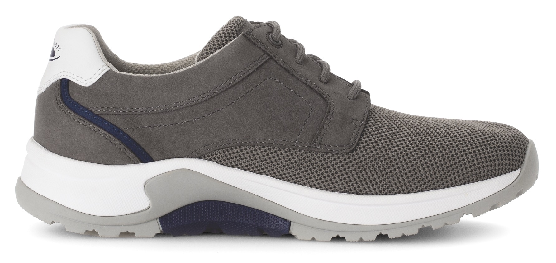 Gabor Rollingsoft Keilsneaker, Freizeitschuh, Halbschuh, Schnürschuh mit Ziernähten, G-Weite