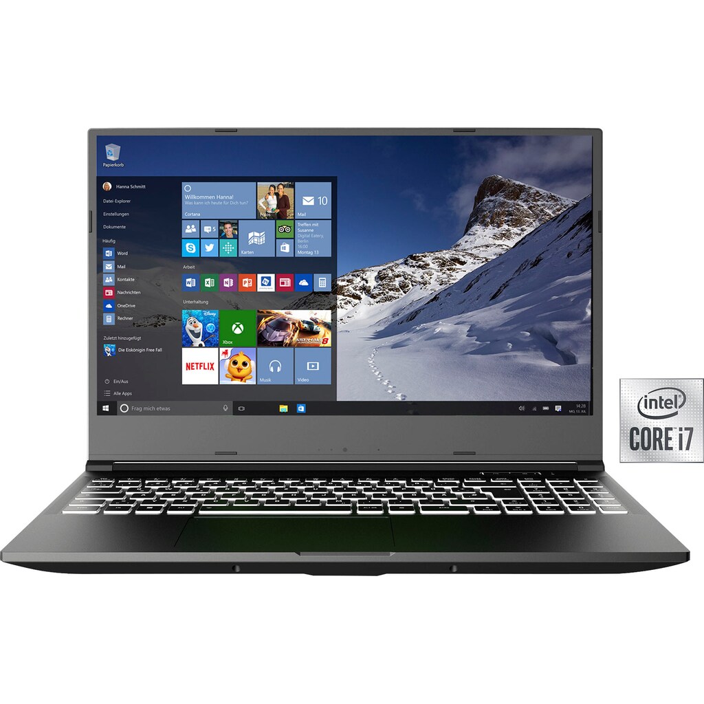 XMG Notebook »CORE 15 - E20«, 39,62 cm, / 15,6 Zoll, Intel, Core i7, GeForce RTX 2060, 500 GB SSD