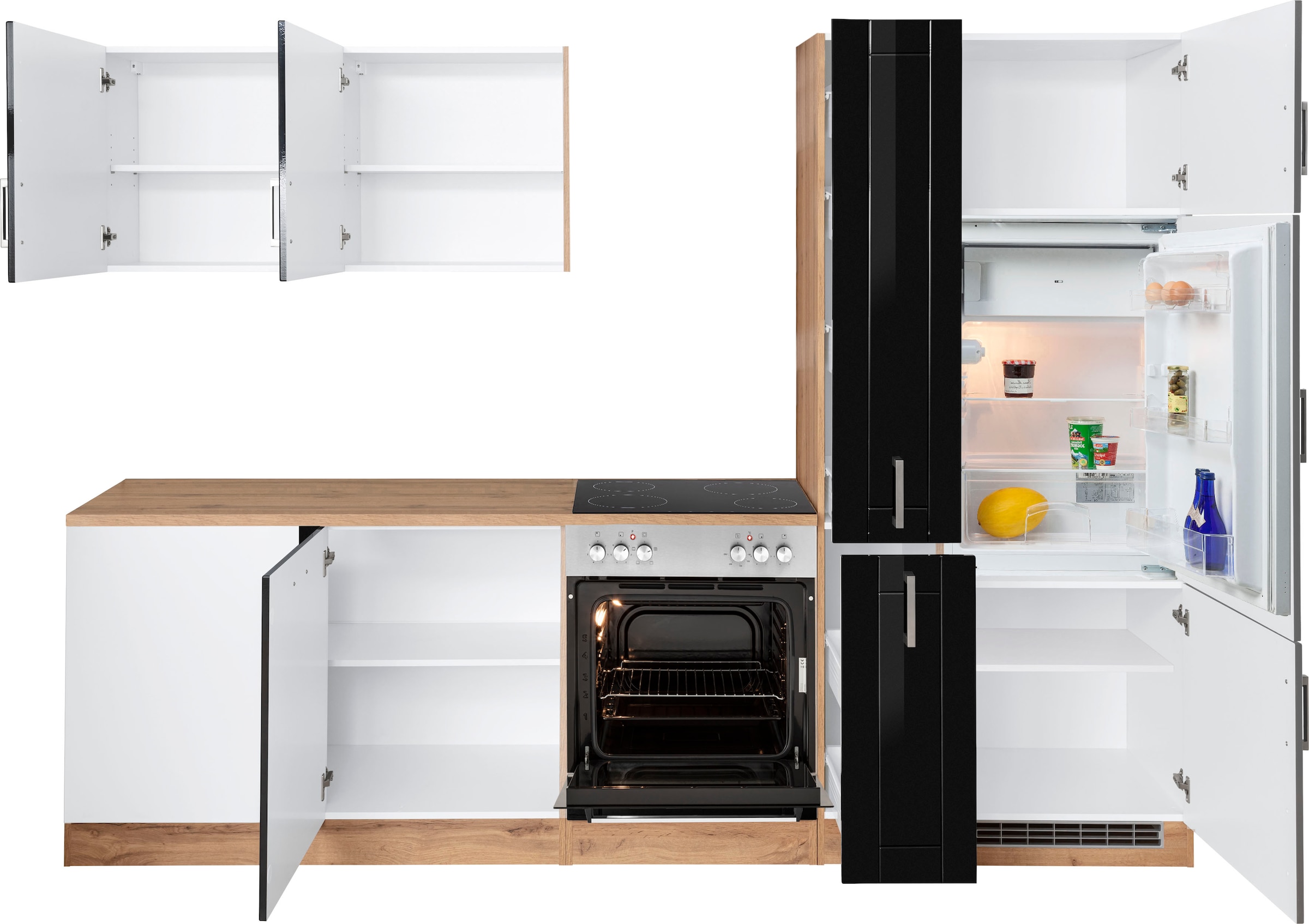 KOCHSTATION Winkelküche »KS-Tinnum« ohne E-Geräte, Stellbreite 240/270 cm