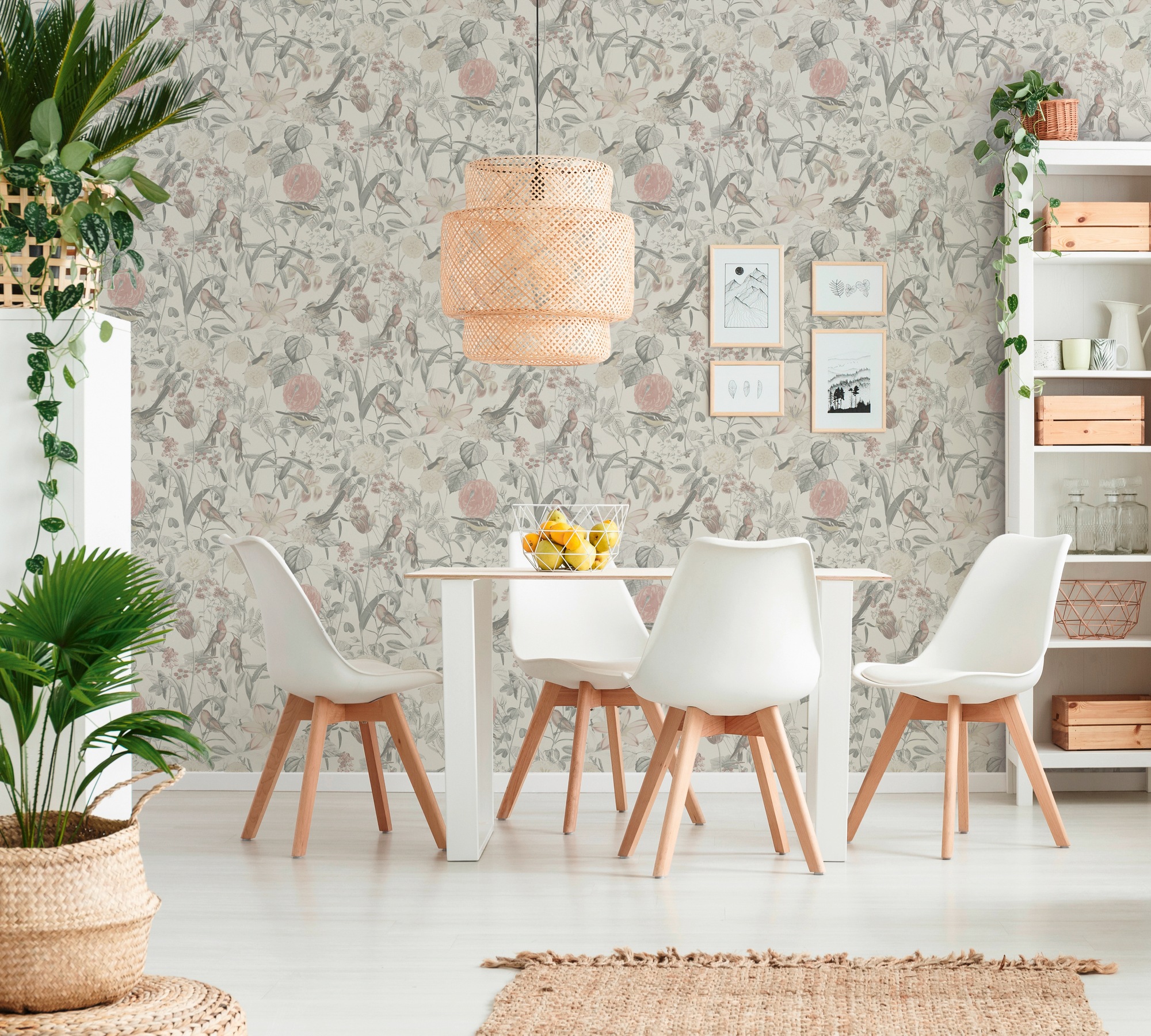 A.S. Création Vliestapete »Exotic Life tropisch floral natürlich«, floral-botanisch-Wald, Blumen-Tapete Floral Tapeten Wohnzimmer Schlafzimmer Küche Design Büro