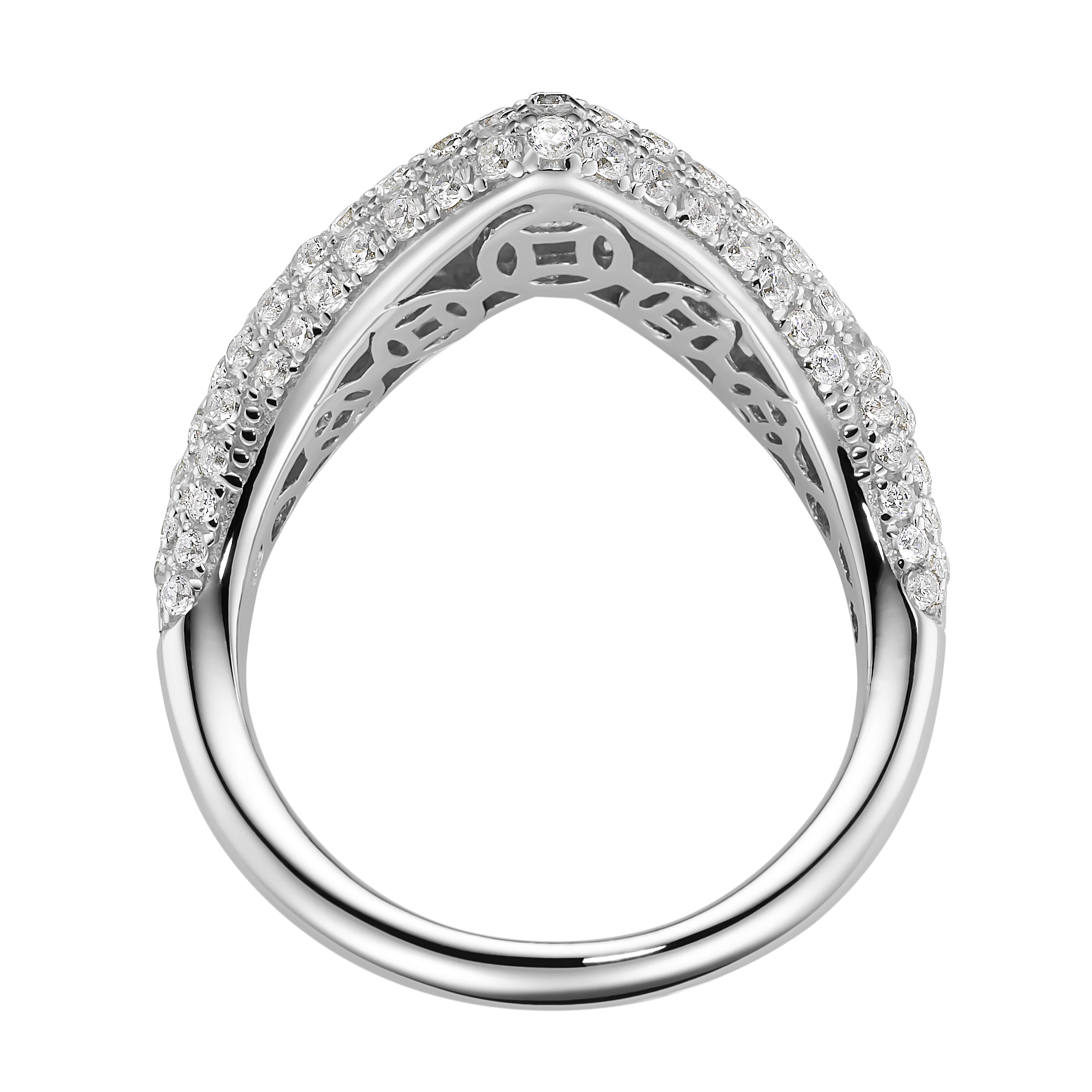 GIORGIO MARTELLO MILANO Silberring »mit Zirkonia oder schwarzem Spinell, Silber 925«