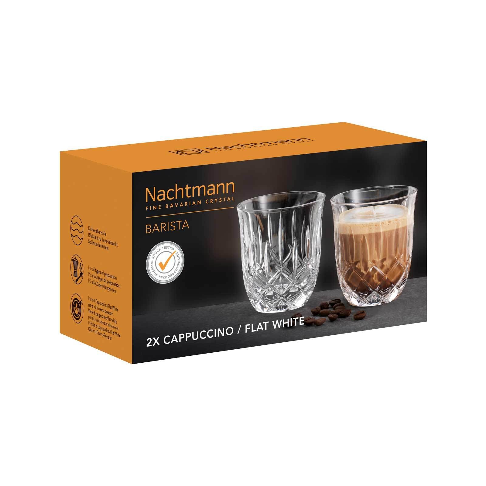 Nachtmann Glas »Cappuccino/Flat White Gläser Noblesse Barista 234 ml 2er Set transparent«