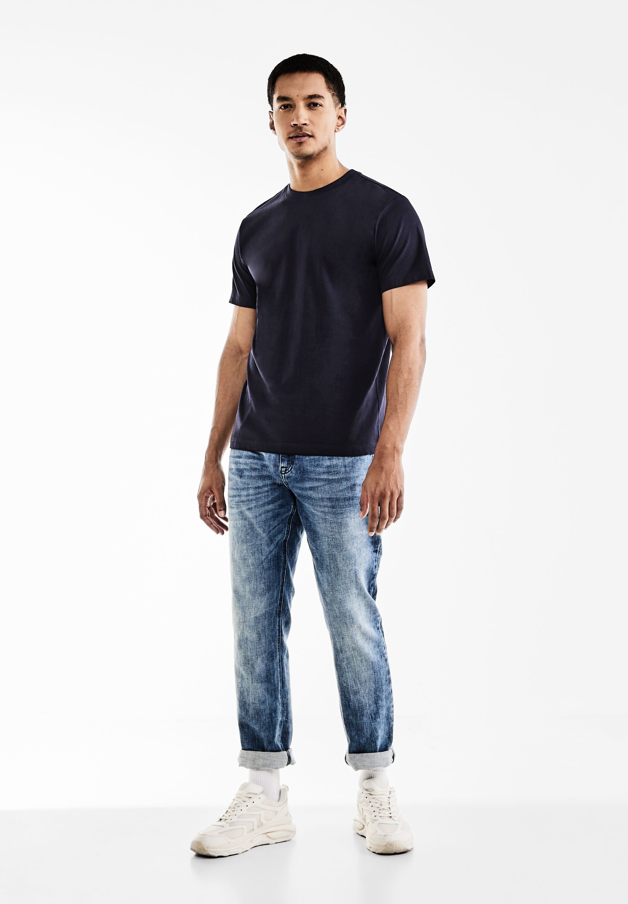 Thumbnail - STREET ONE MEN T-Shirt, mit Rundhalsausschnitt