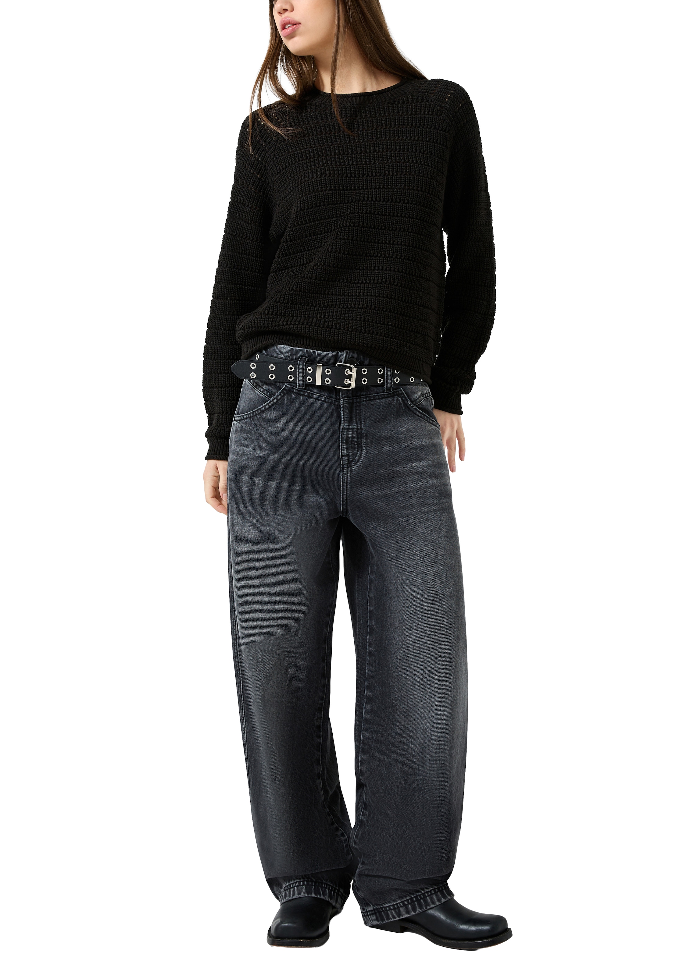 QS Strickpullover Raglanärmel sorgen für mehr Beweglichkeit