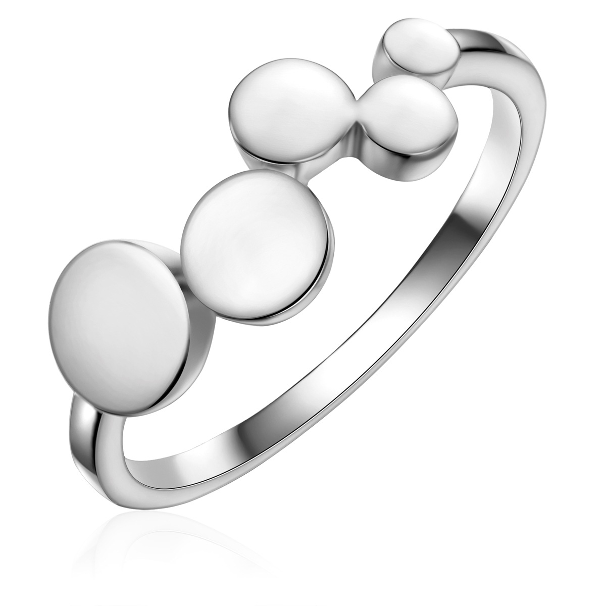 Silberring RAFAELA DONATA "RD5022" Gr. 60, silber, Fingerringe, Damen, 60, Silber 925 (Sterlingsilber), 1,5mm, Silberring 2