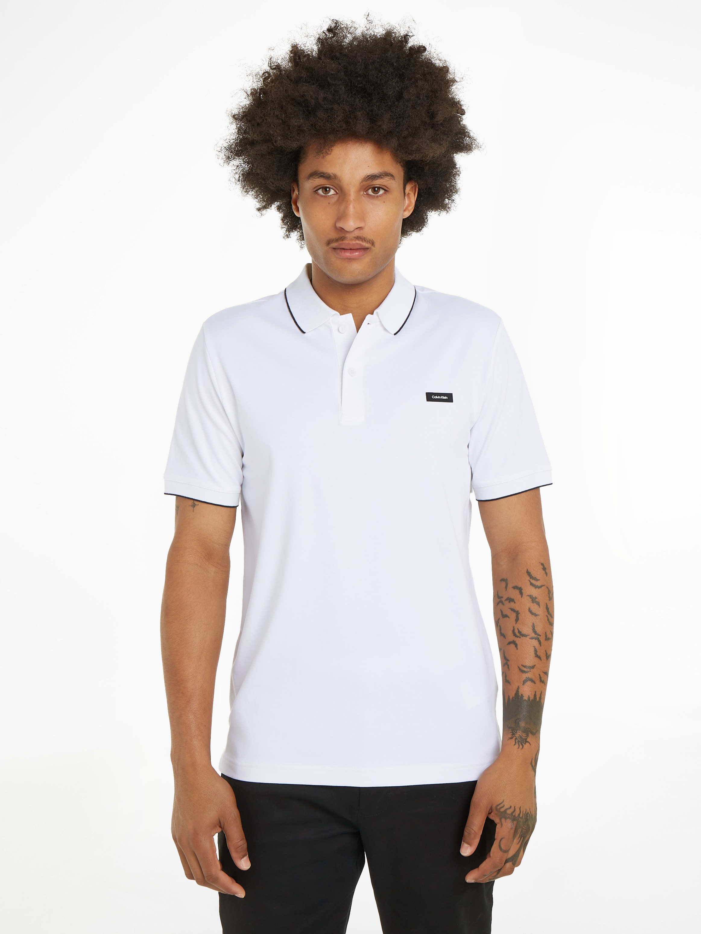 Calvin Klein Poloshirt »STRETCH PIQUE TIPPING POLO«