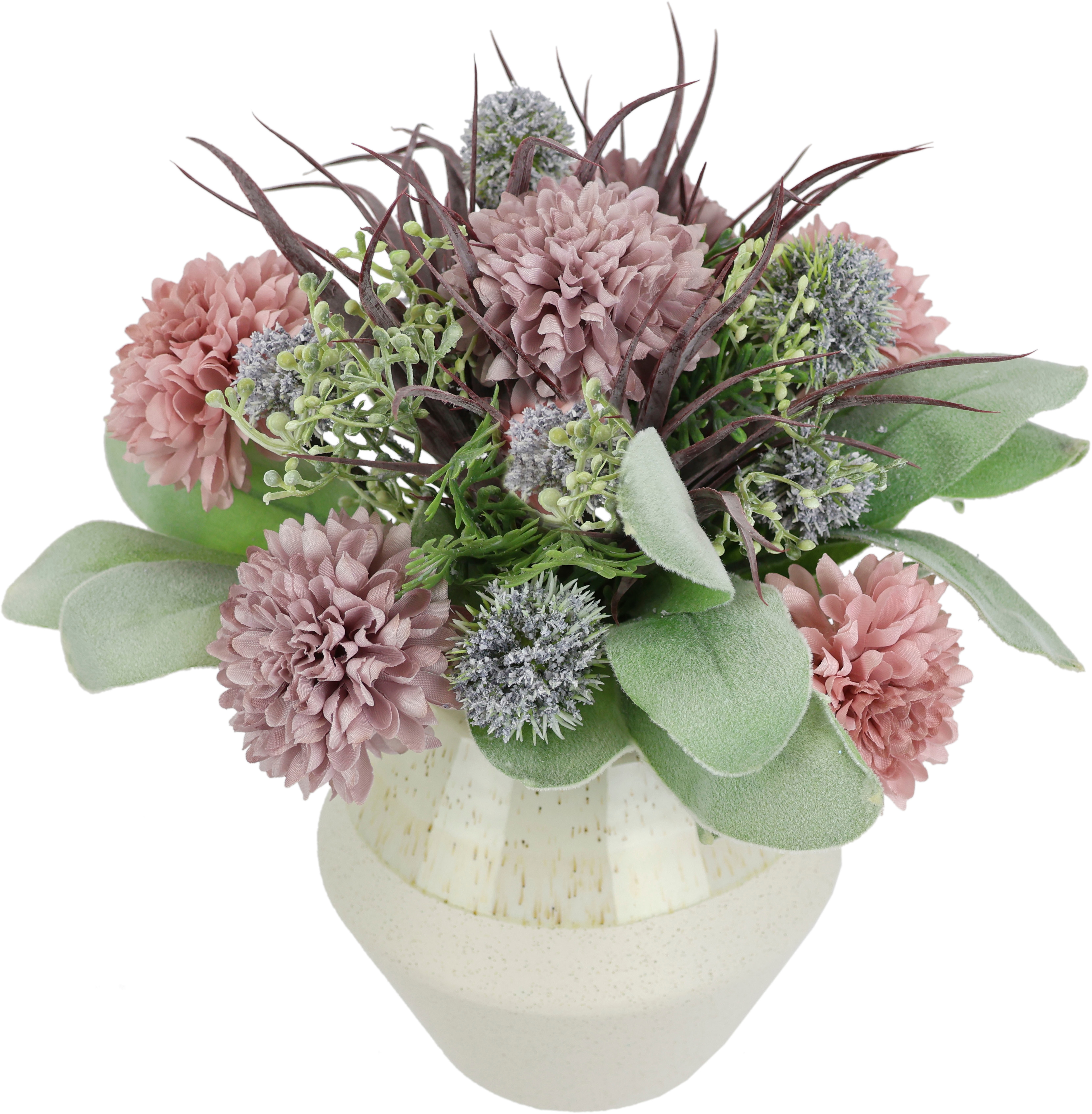 I.GE.A. Kunstblume "Gesteck aus Dahlien und Allium"