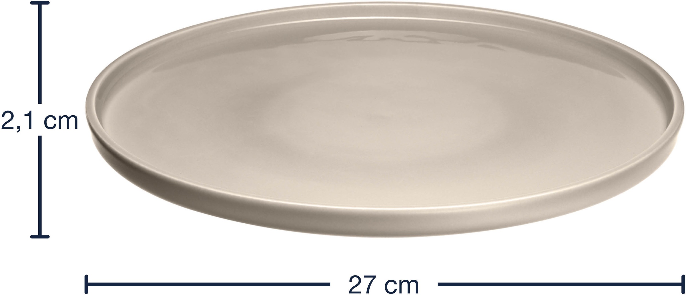 LEONARDO Teller-Set »Speiseteller ROMA, Keramikteller, ca. 27 cm, 6-teilig«, (Set, 6 tlg.), Geschirr-Set, Service, spülmaschinengeeignet