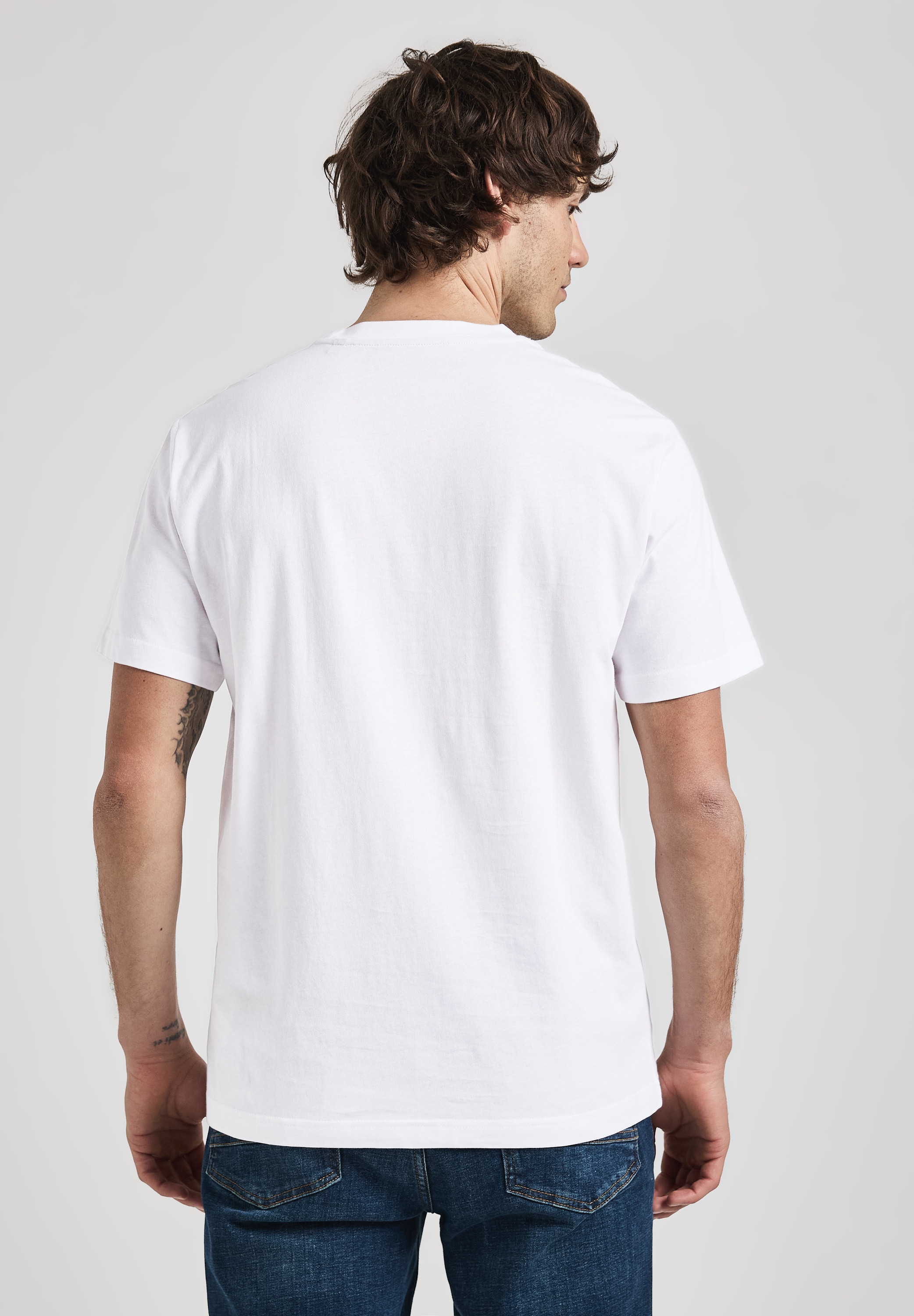 STREET ONE MEN T-Shirt, aus reiner Baumwolle