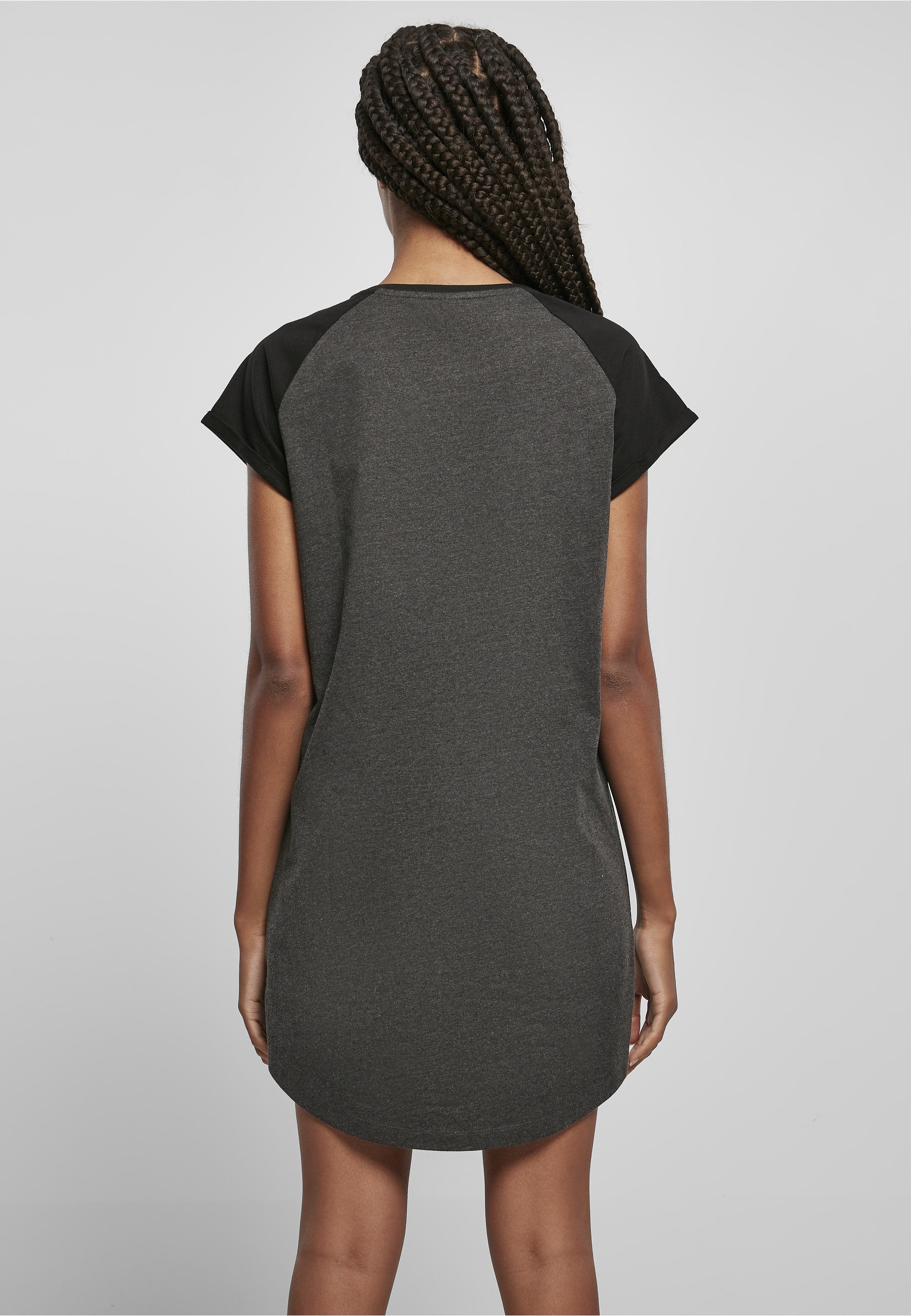 URBAN CLASSICS Shirtkleid »Urban Classics Damen Ladies Contrast Raglan Tee Dress« 1 Stk. tlg.