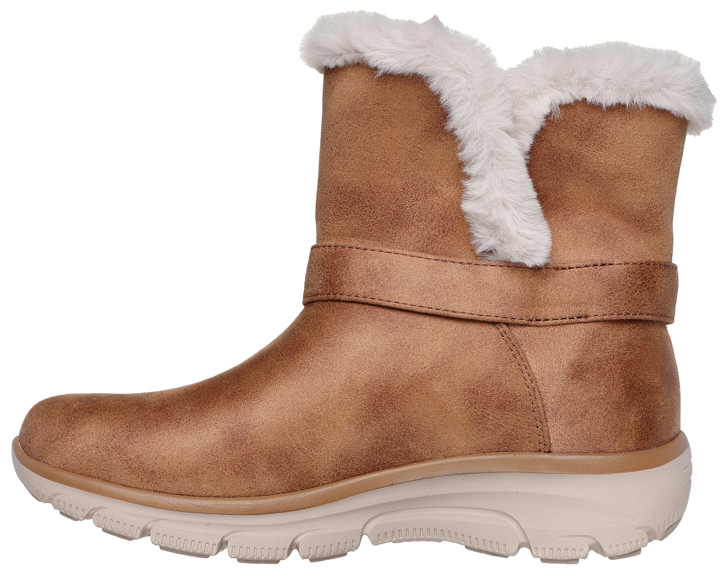 Skechers Winterstiefel »EASY GOING-DREAMERS MOVE«, Schlupfstiefel, Snowboots, Winterschuh mit Slip-Ins Schafteinstieg