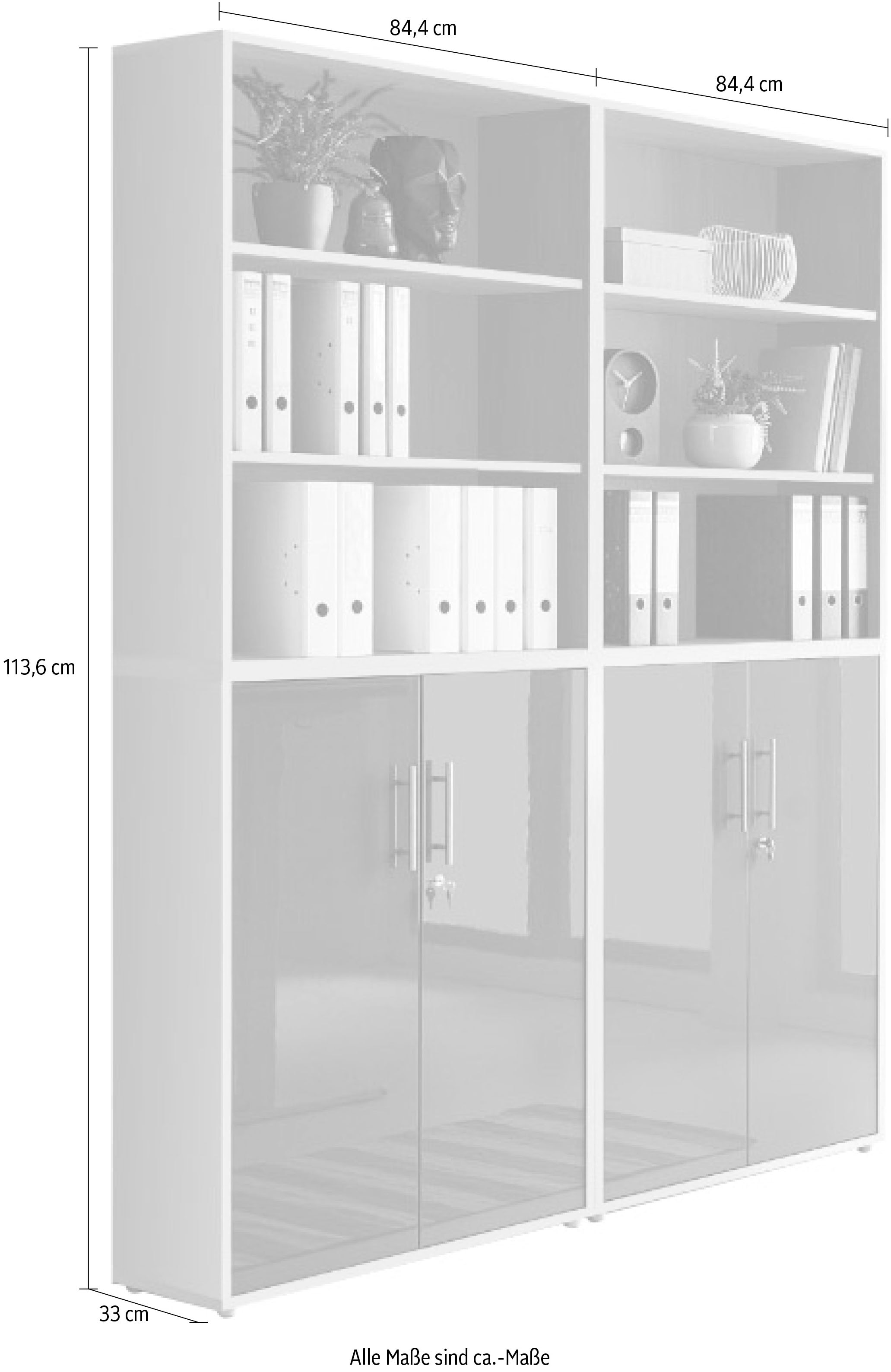 BMG Möbel Büromöbel-Set »Tabor«, (Set, 4 tlg.)