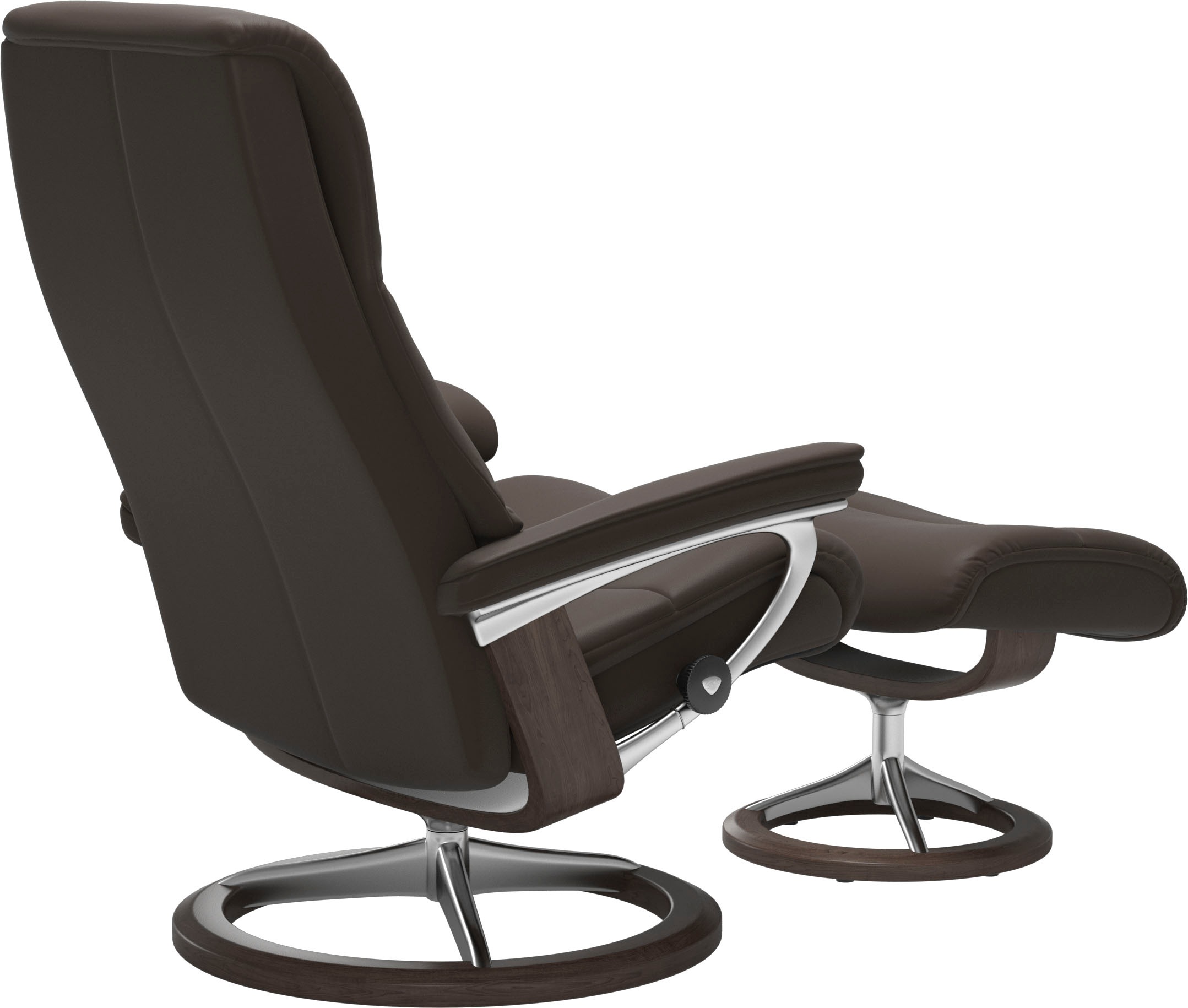Stressless® »View« Set, Relaxsessel mit Hocker,  mit Signature Base, Größe S,Gestell Wenge