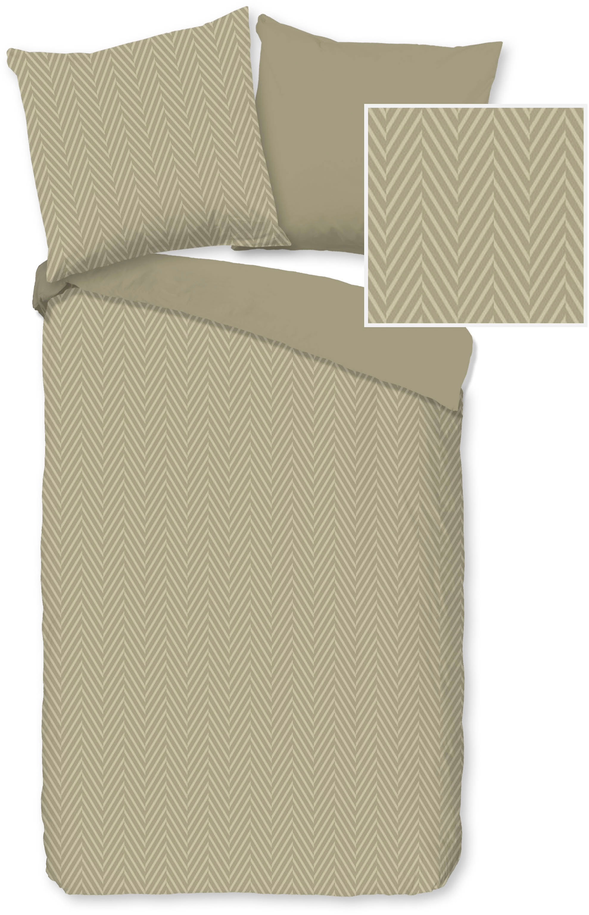 Thumbnail - PURE luxury collection Wendebettwäsche "Haarlem" 3 Mikrofaser, Pflegeleicht, Reißverschluss, Wende, 3D, uni muster, weic...