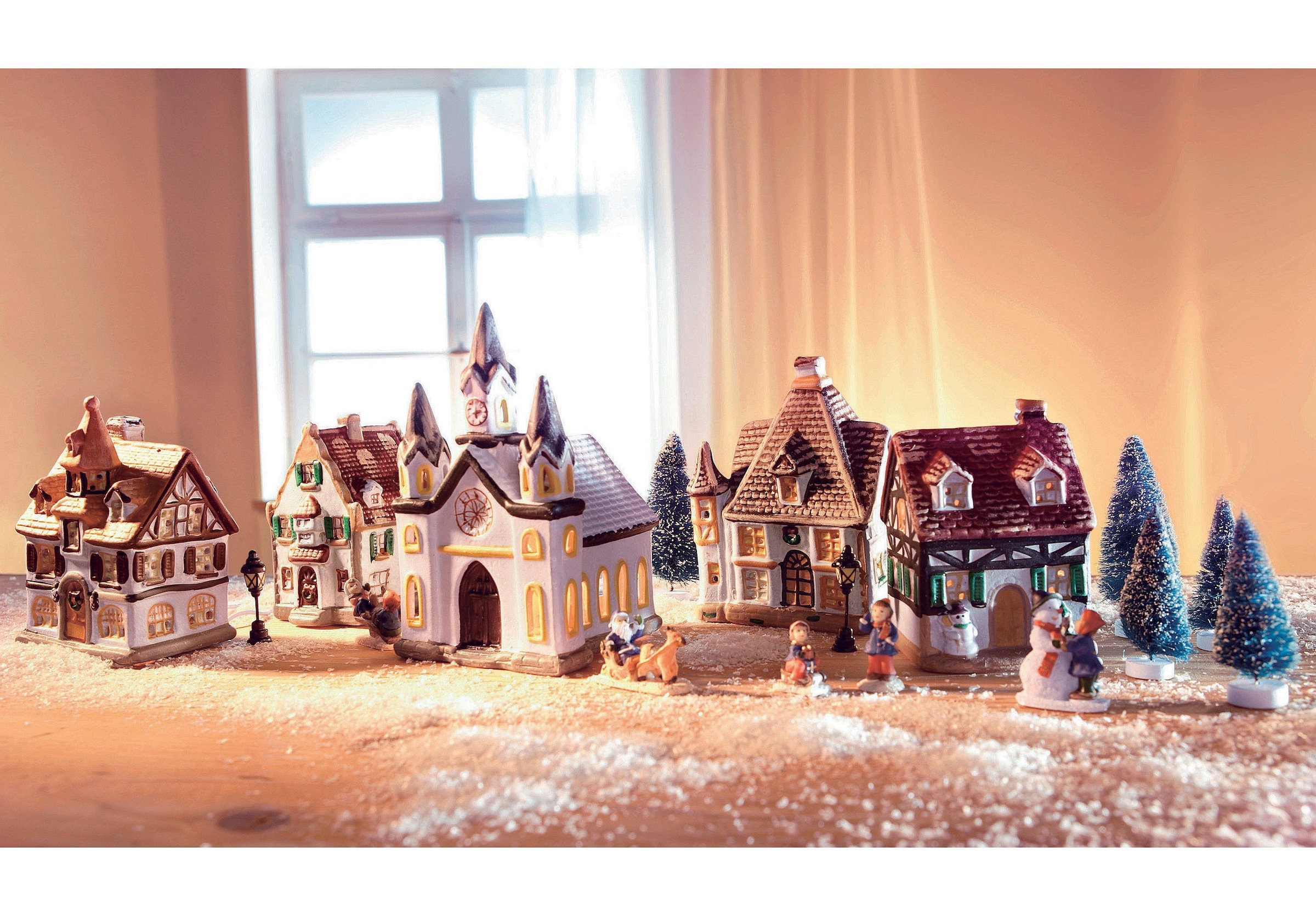 Home affaire Weihnachtsdorf »Weihnachtsdeko«, mit Lichterkette kaufen | BAUR