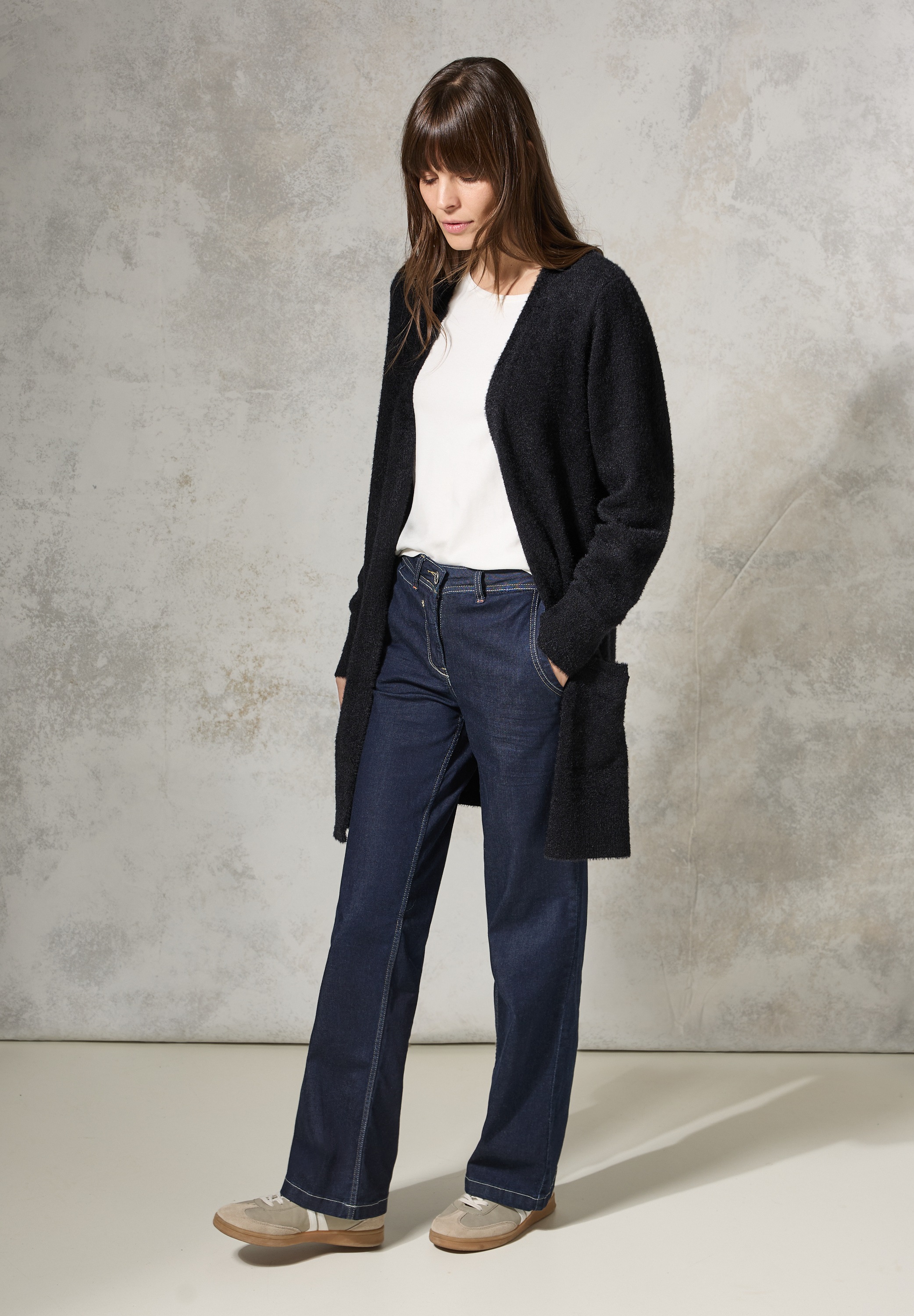 Cecil Longstrickjacke, mit aufgenähten Taschen