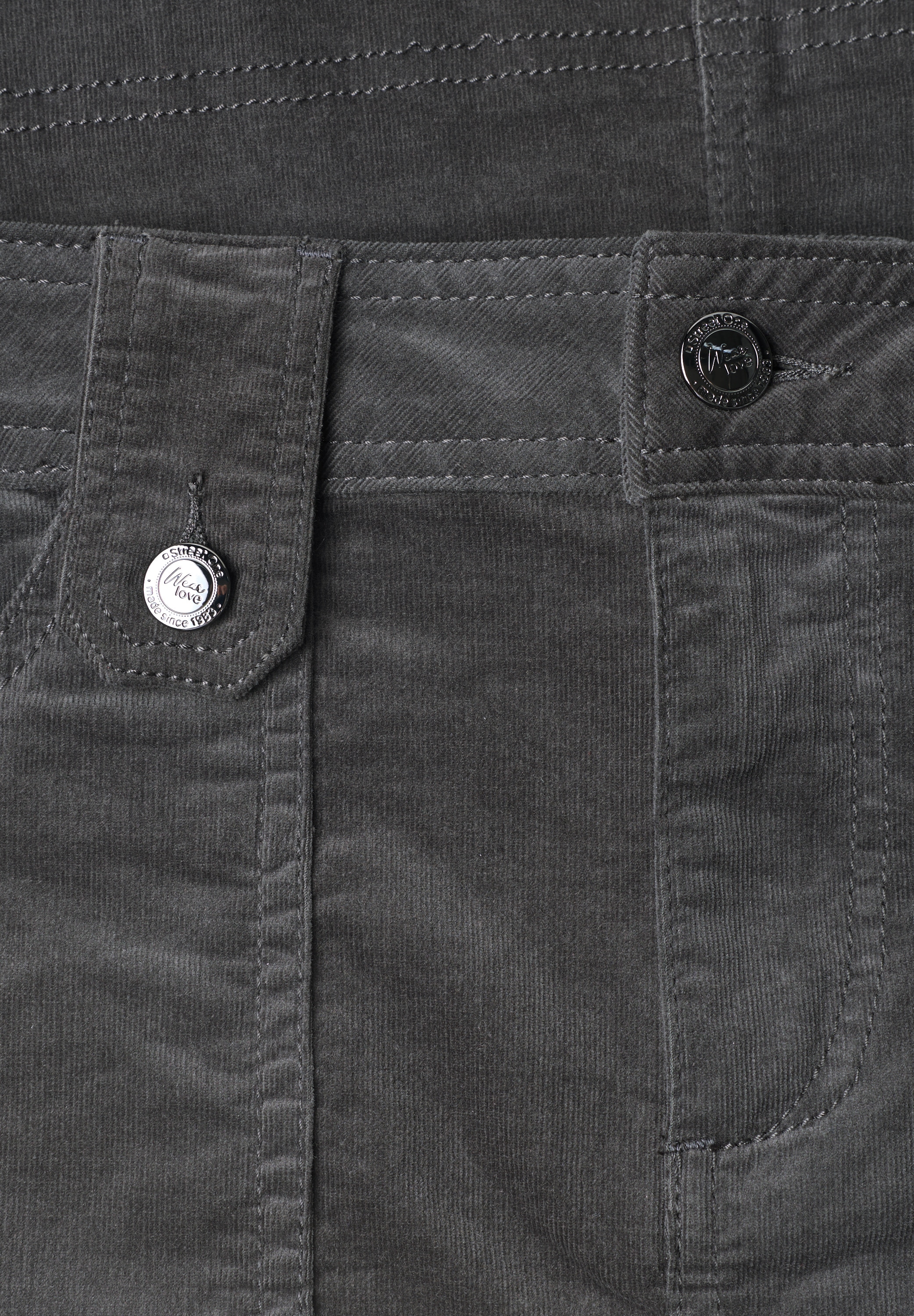STREET ONE Minirock in Cord-Optik
