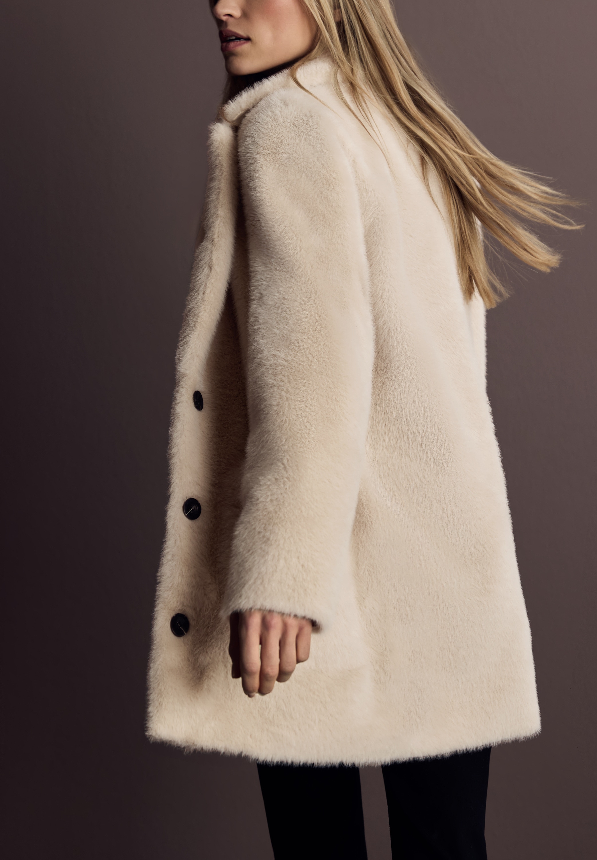 STREET ONE Wollmantel mit Reverskragen