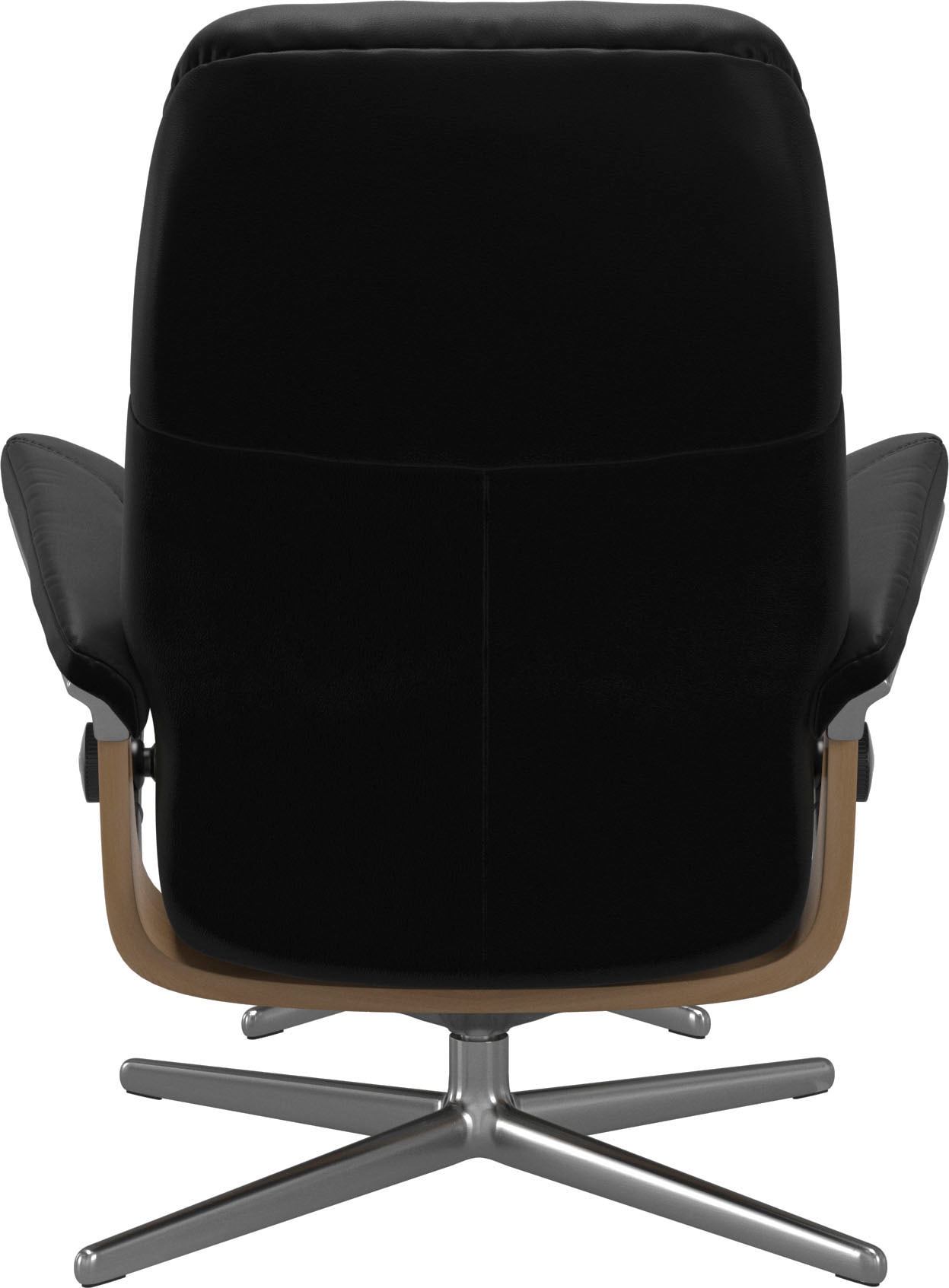 Stressless® Relaxsessel »Consul«, (Set, Relaxsessel mit Hocker), mit Hocker, mit Cross Base, Größe S, M & L, Holzakzent Eiche
