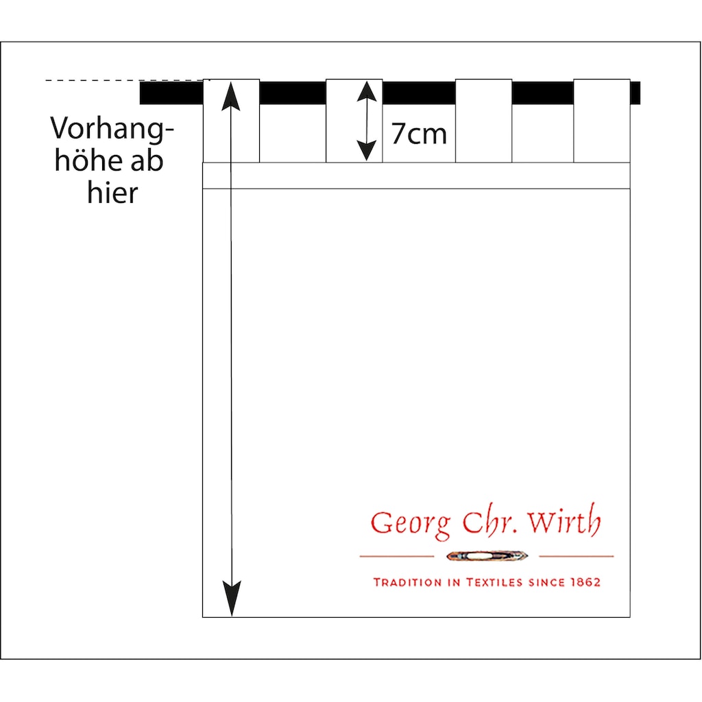 Wirth Vorhang »Gospic«, (1 St.)