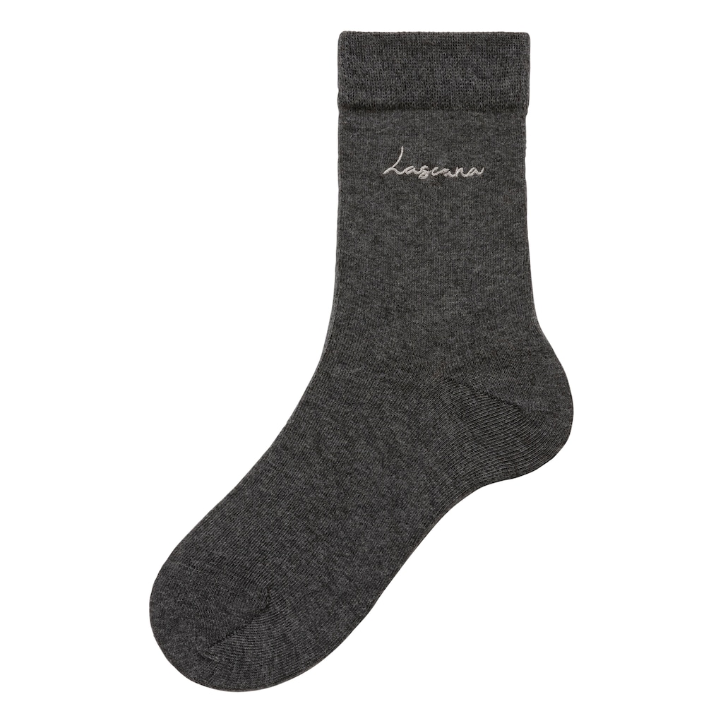 LASCANA Basicsocken, (Set, 7 Paar)