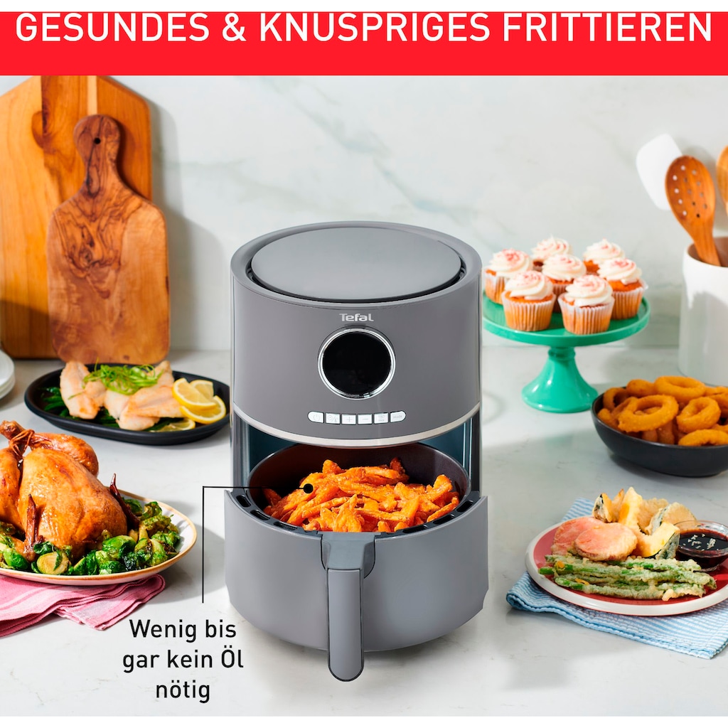 Tefal Heißluftfritteuse »EY111B Ultra Fry Digital«, 1400 W, 8 Programme, gesund, frittieren ohne Öl, 4,2 L, digitales Display