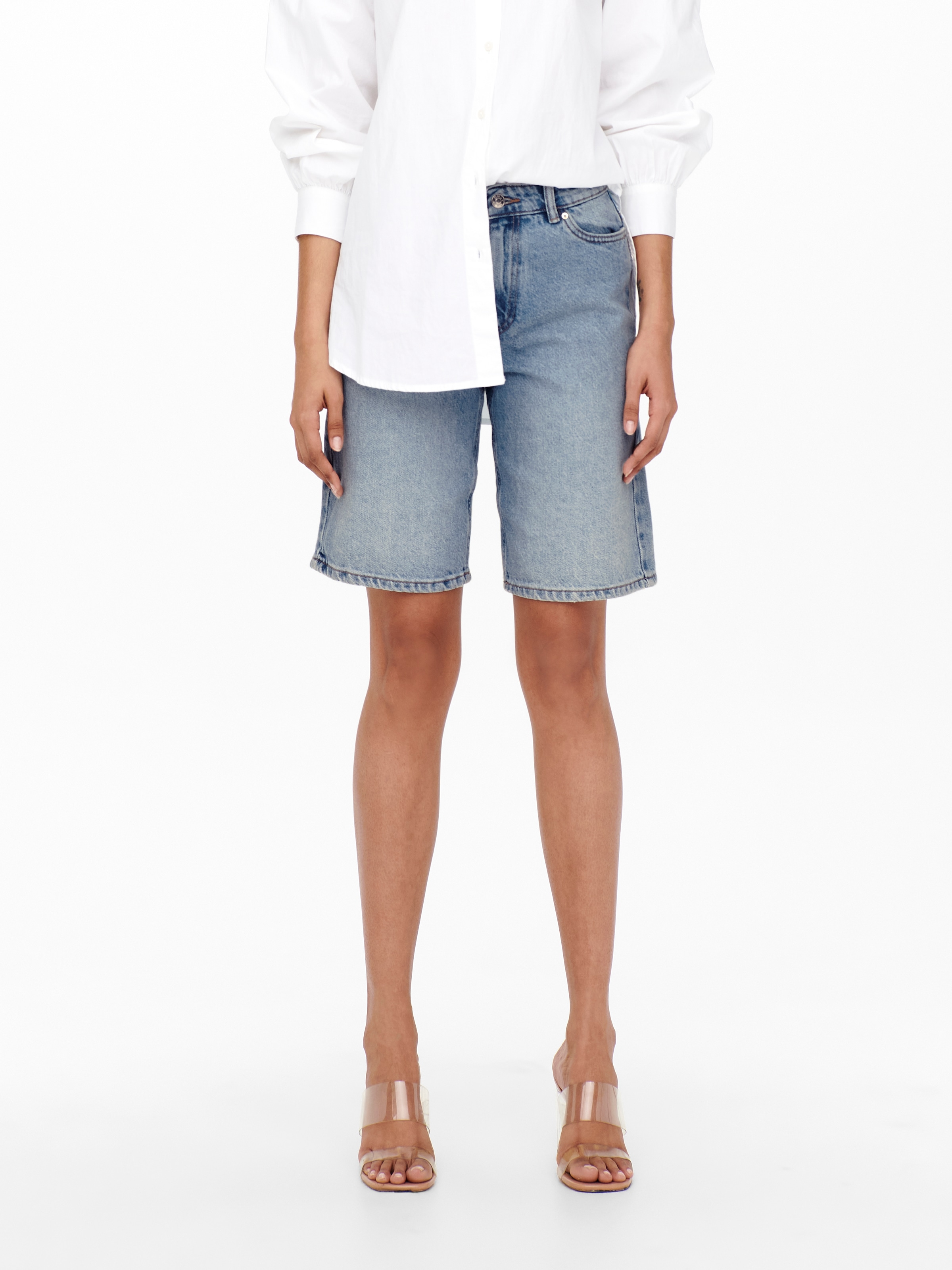 ONLY Jeansshorts "ONLSONNY HW WIDE DNM SHORTS NOOS" Baumwolle, regular fit, High Waist