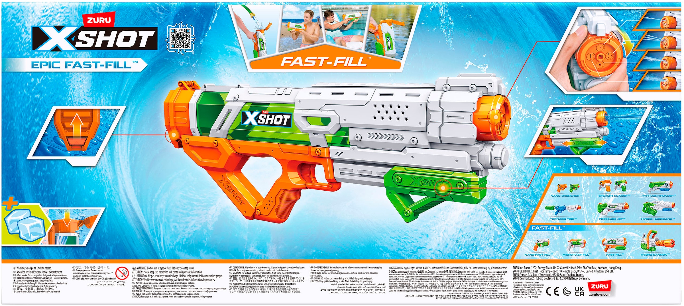XSHOT Wasserpistole »XSHOT Water, Fast-Fill Epic Wasserblaster«
