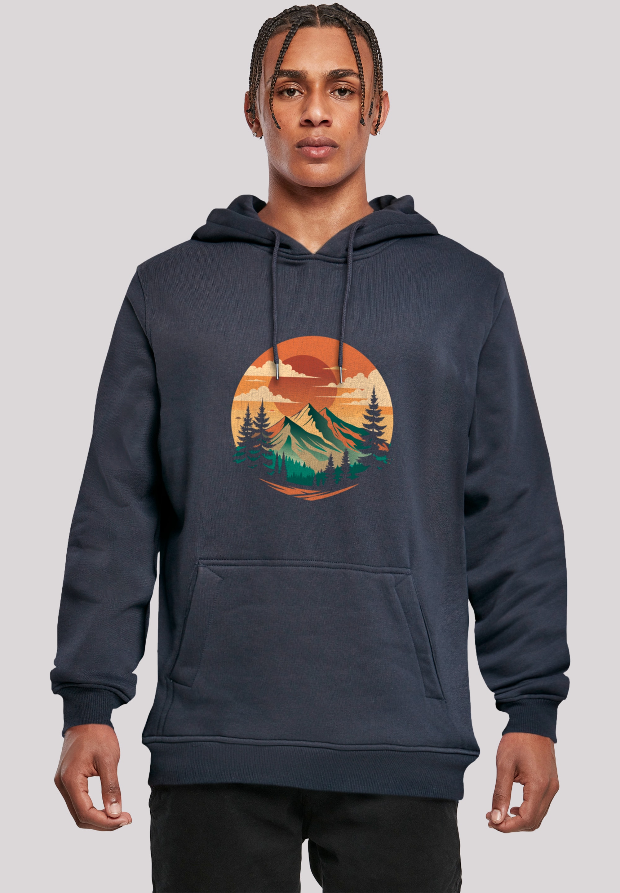 F4NT4STIC Kapuzenpullover "Sonnenuntergang Berglandschaft", Premium Qualitä günstig online kaufen