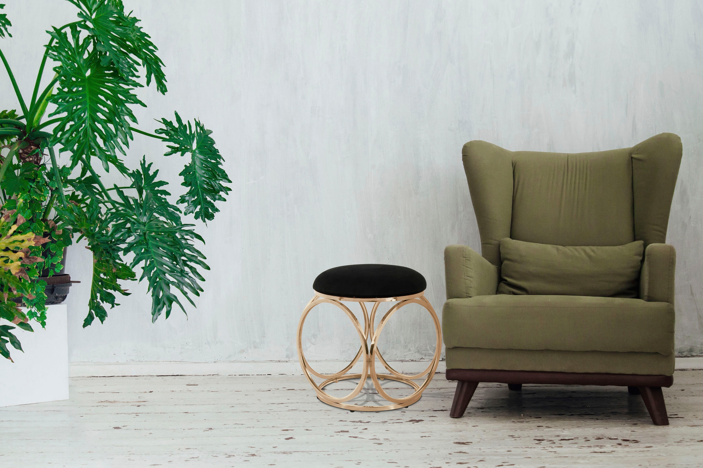 Kayoom Sitzhocker "Hocker Whitney 325,Hocker mit offenem Design, Gestell au günstig online kaufen