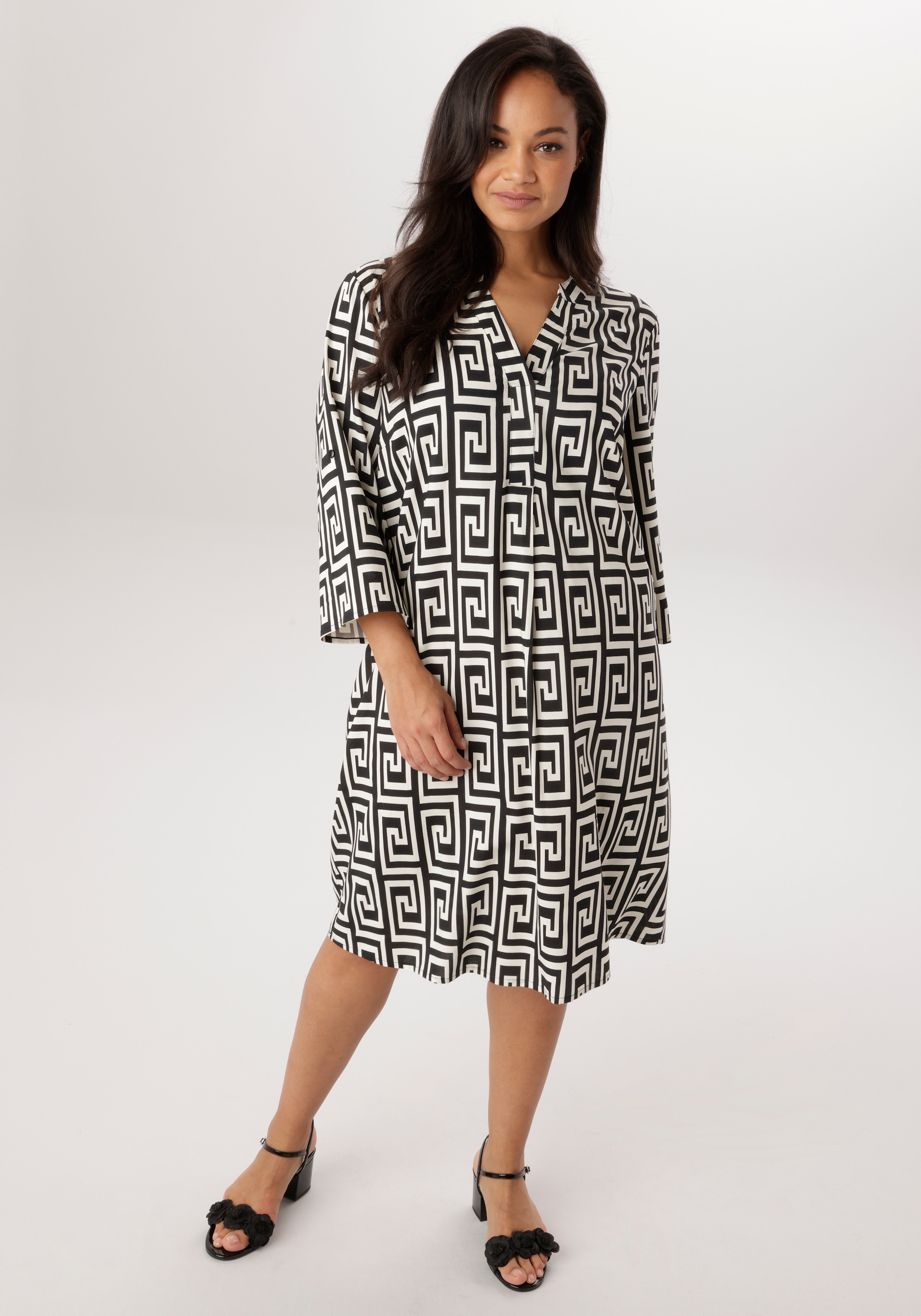 Aniston PLUS Blusenkleid in graphischen Print