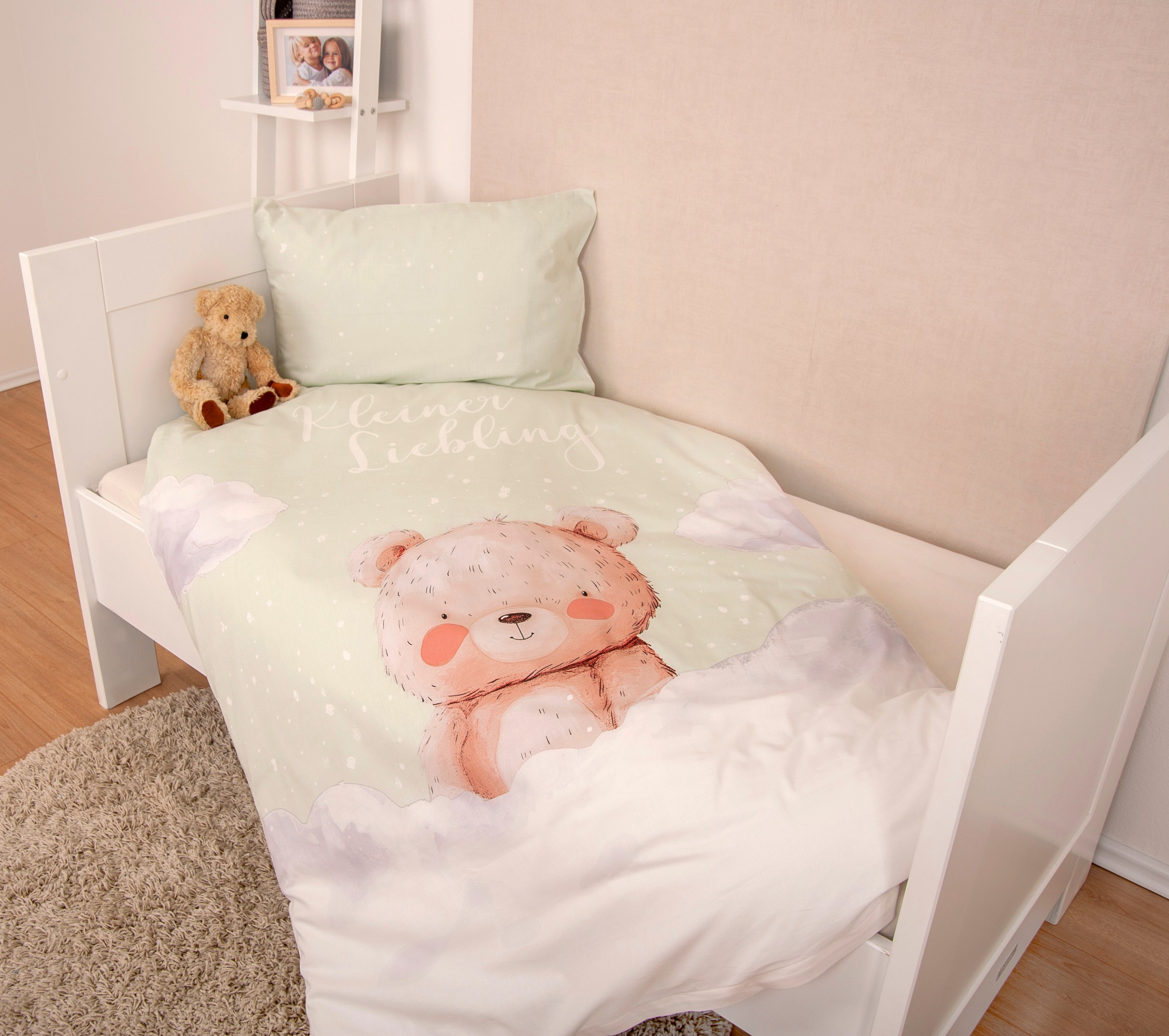 OTTO home Kinderbettwäsche "Kleiner Liebling in Gr. 100x135 und 135x200 cm" günstig online kaufen