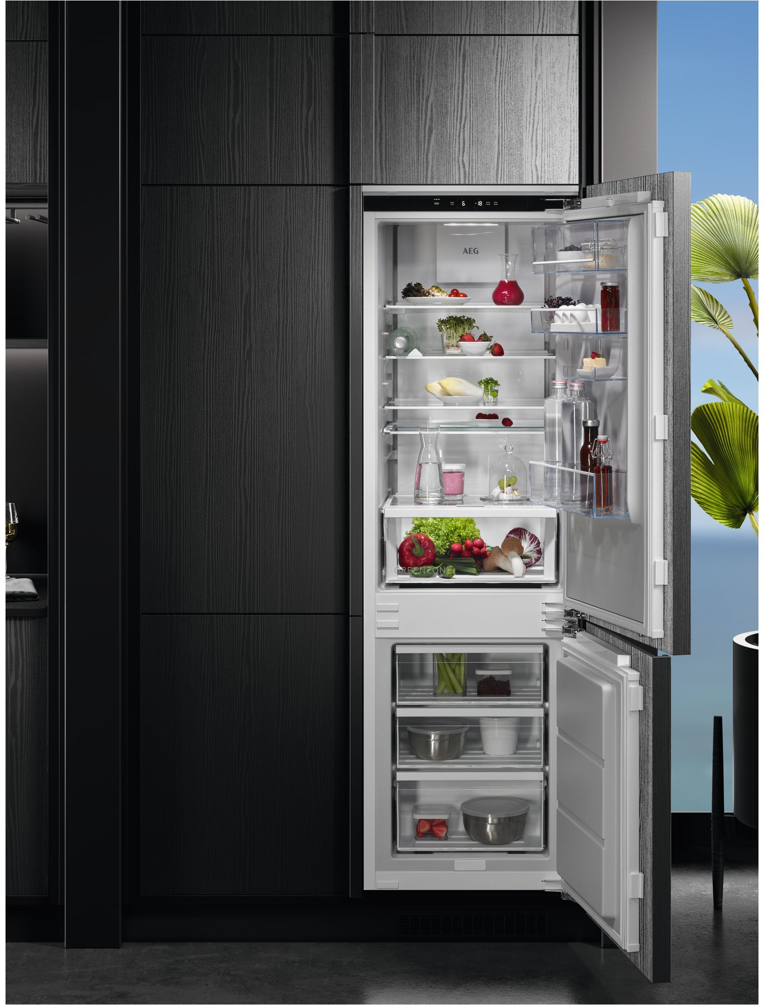AEG Einbaukühlgefrierkombination 7000 »TSC7M183EC«, GreenZone-Klimaschublade