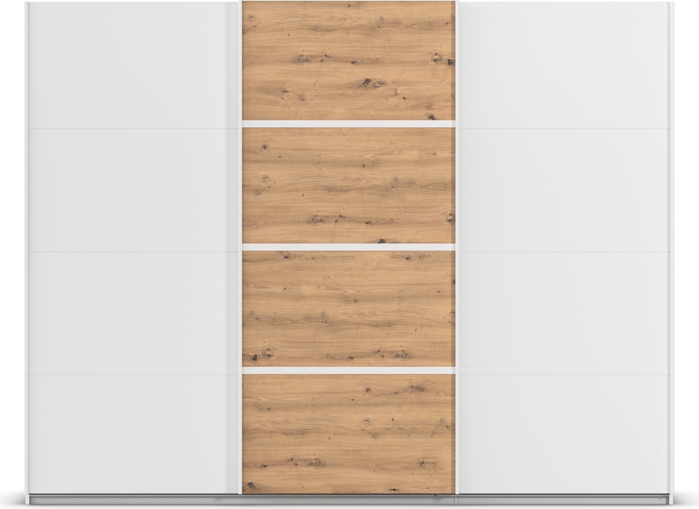 rauch Kleiderschrank »Schwebetürenschrank OTTO´s Choice Garderobe Schrank TOP ANGEBOT Avola«, (in 3 verschiedenen Ausstattungen BASIC/CLASSIC/PREMIUM), mit eleganten Zierleisten in Chrom, Schwarz oder Weiß MADE IN GERMANY