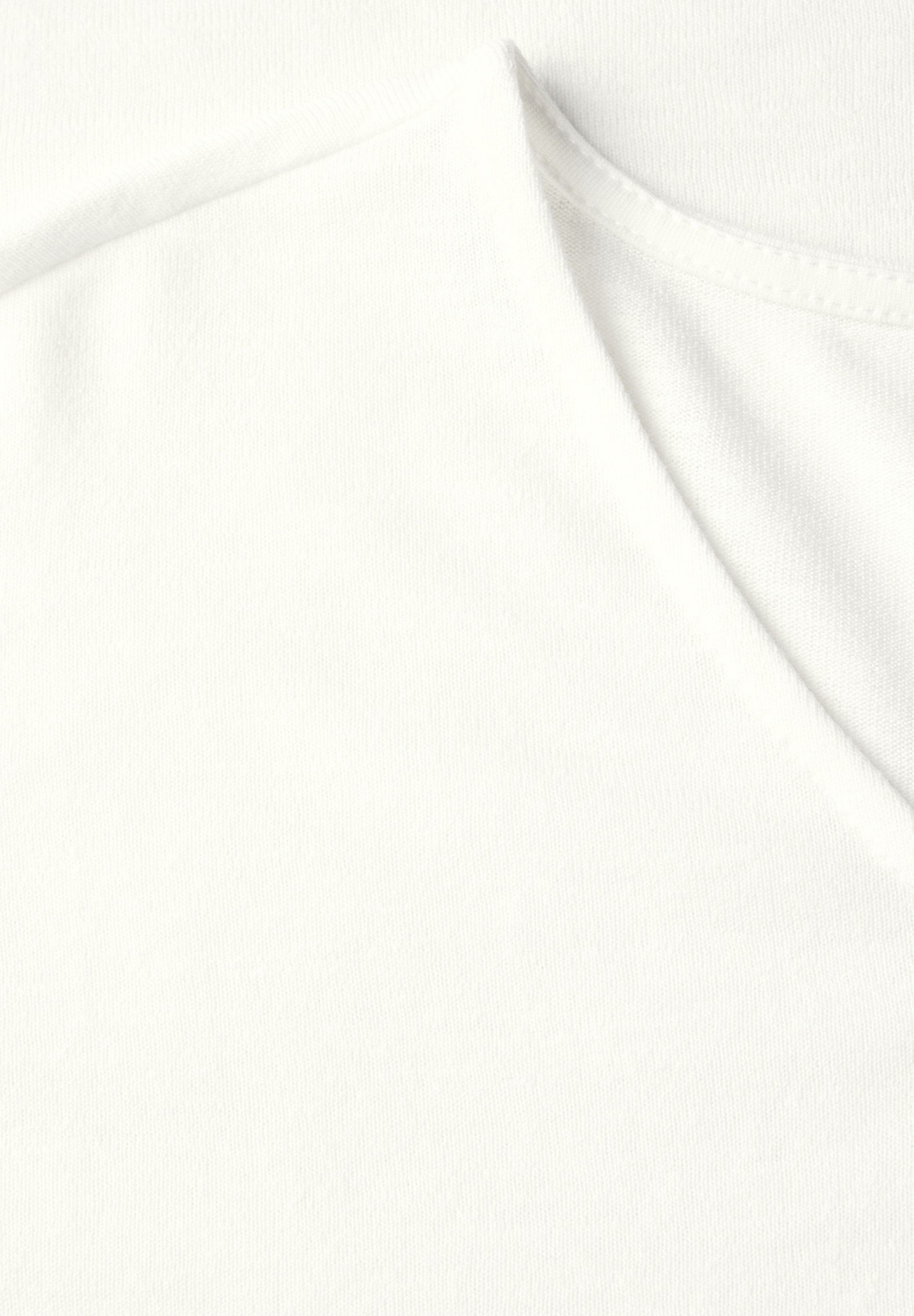 STREET ONE T-Shirt, mit abgerundetem V-Ausschnitt