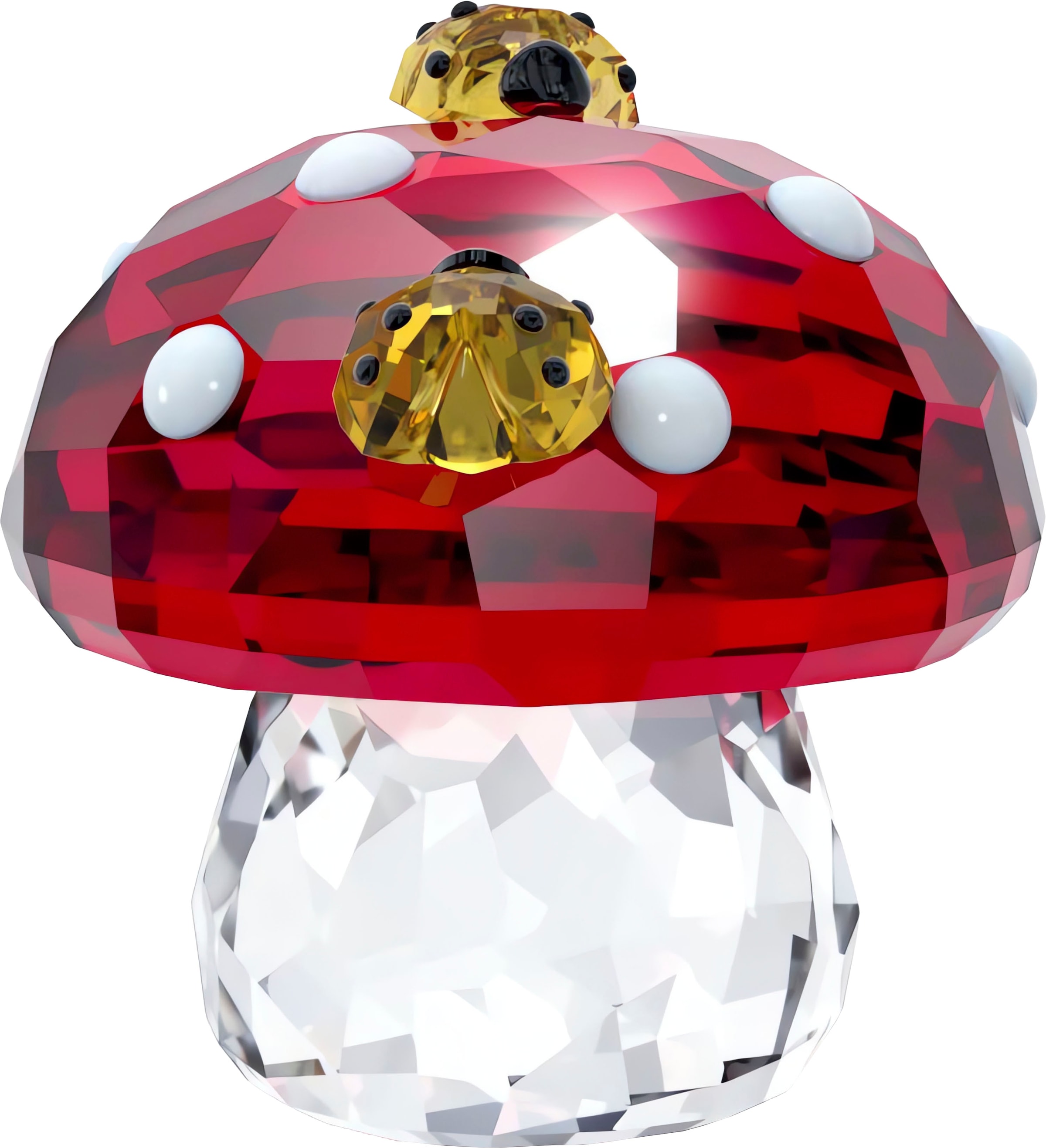 Swarovski Dekofigur »Kristallfigur Sammelfigur Idyllia Pilz und Marienkäfer, 5683436«, Swarovski® Kristall