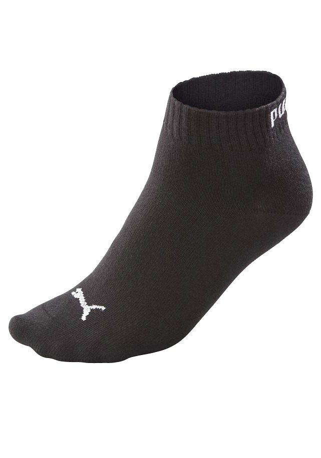 PUMA Kurzsocken, (3 Paar), Atmungsaktiv, Rippenbündchen, weiche Baumwollmischung