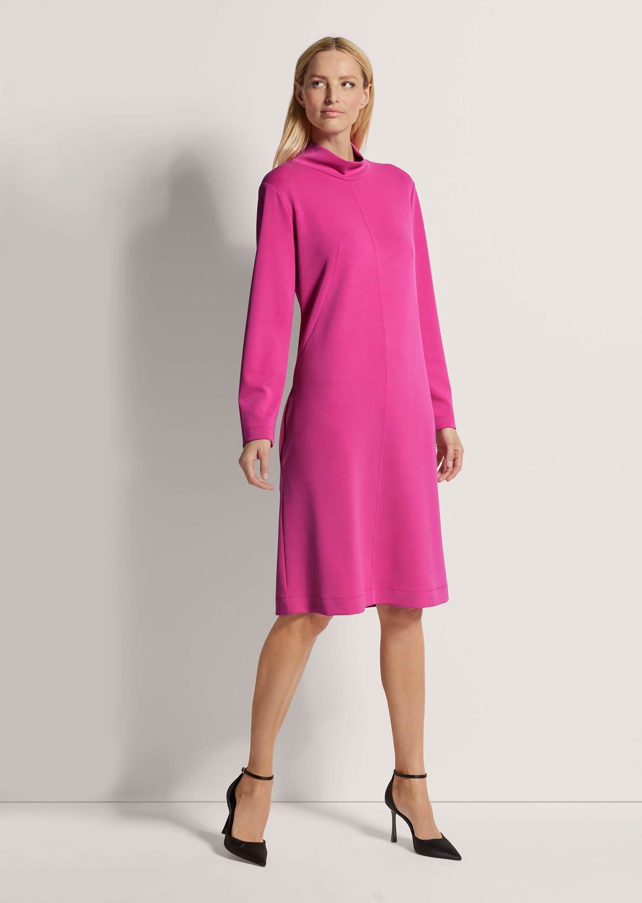 Thumbnail - MADELEINE Sommerkleid "Jerseykleid Jersey-Kleid mit Stehkragen, Midilänge"