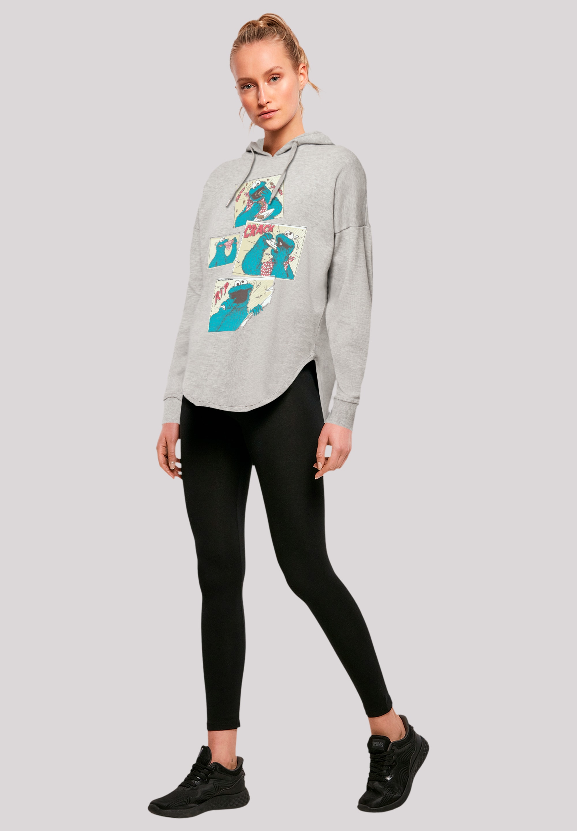 F4NT4STIC Kapuzenpullover »Sesamstraße Cookie Monster Crunch«, Premium Qualität, Weihnachts-Kollection