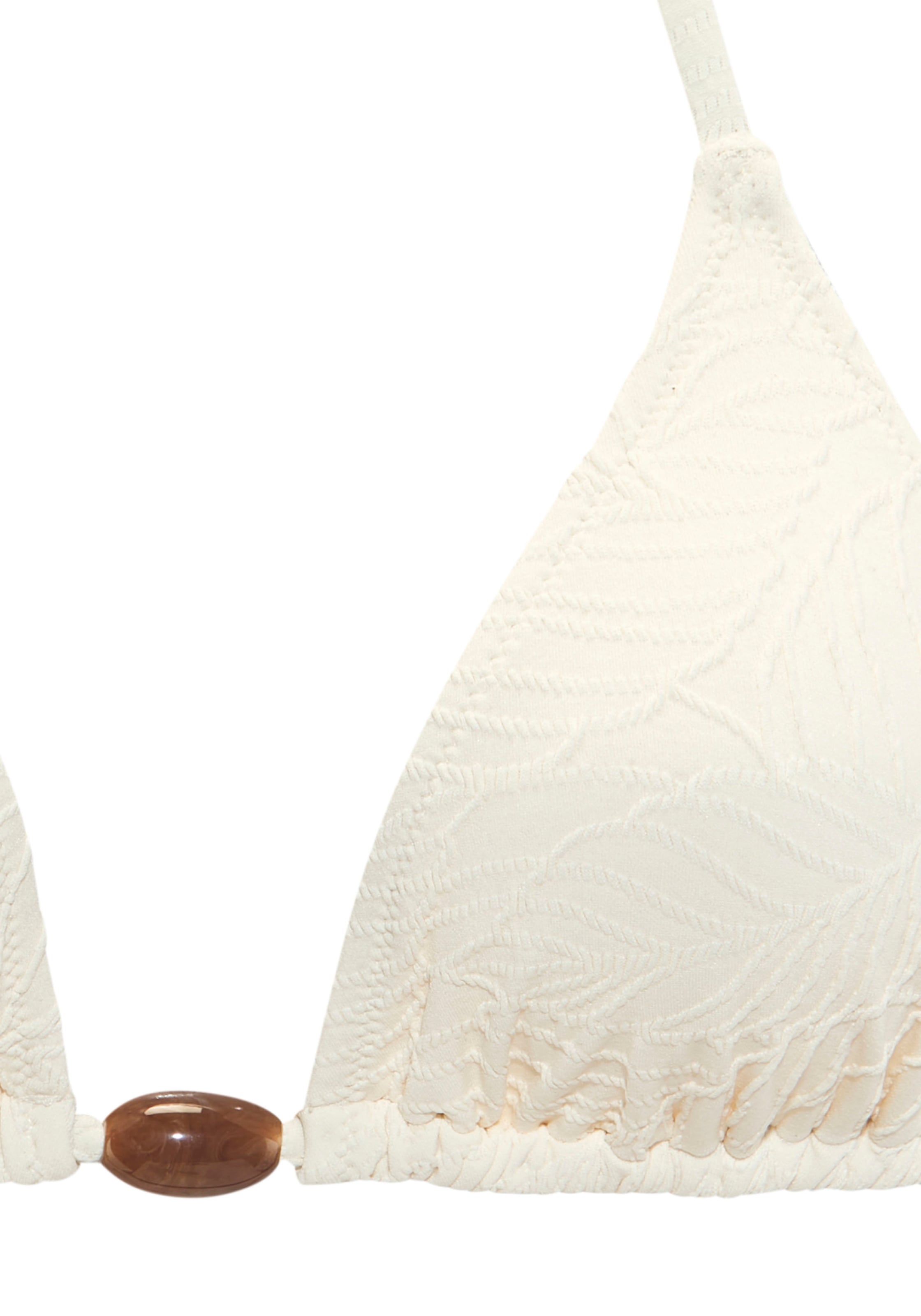 LASCANA Triangel-Bikini-Top »Fay«, aus eleganter Strukturware