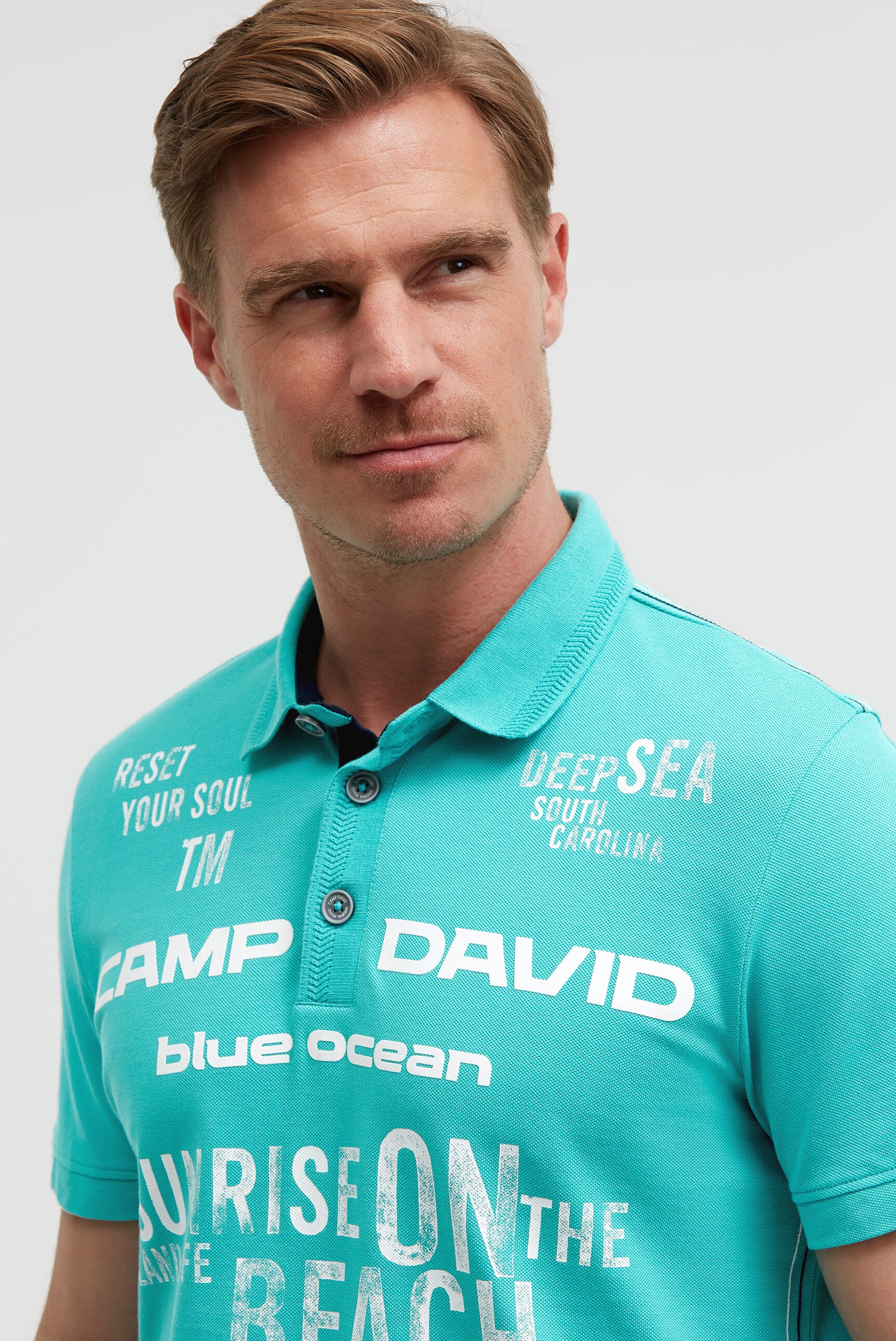 CAMP DAVID Poloshirt aus Baumwolle