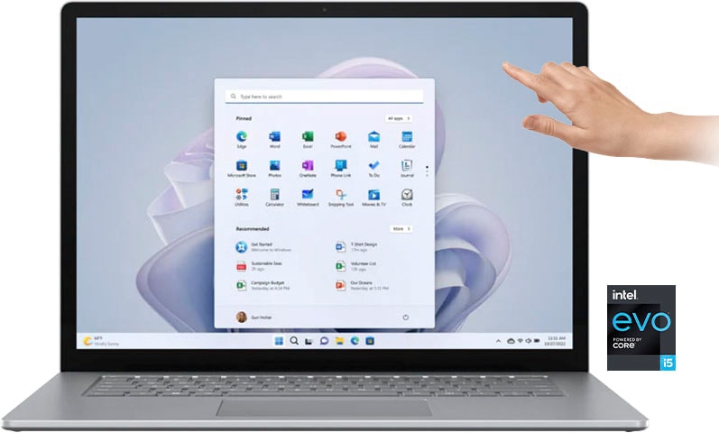 Microsoft Notebook »Surface Laptop 5«, 34,29 cm, / 13,5 Zoll, Intel, Core i5, Iris Xe Graphics, 256 GB SSD