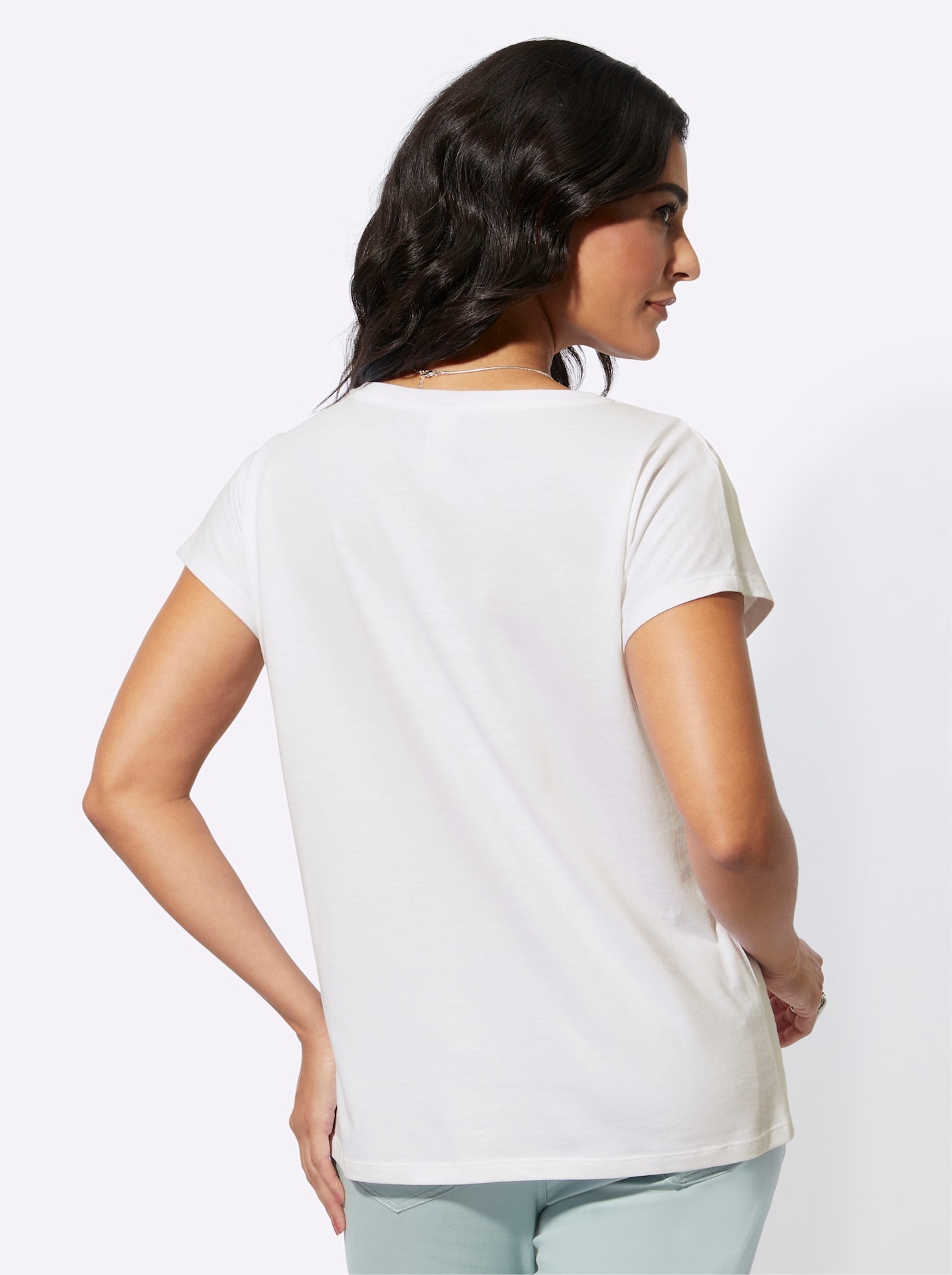 creation L Kurzarmshirt "Lyocell-Mix-Shirt", (1 tlg.) günstig online kaufen