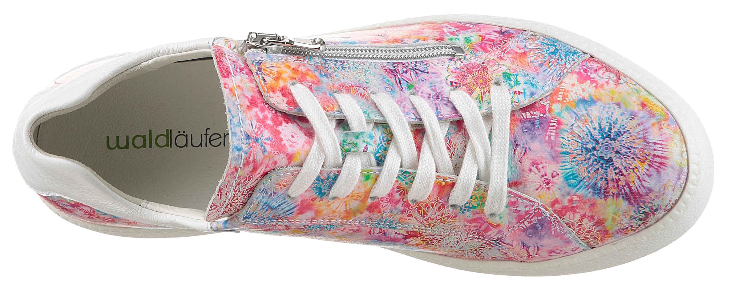 Waldläufer Plateausneaker »H-NICKY«, Freizeitschuh, Halbschuh, Schnürschuh mit hübschem Blütenprint