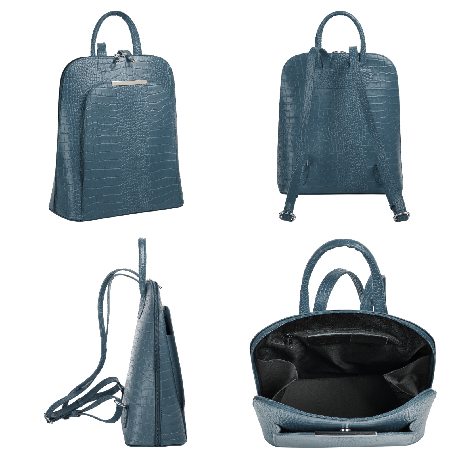 Cluty Cityrucksack, echt Leder, Made in Italy