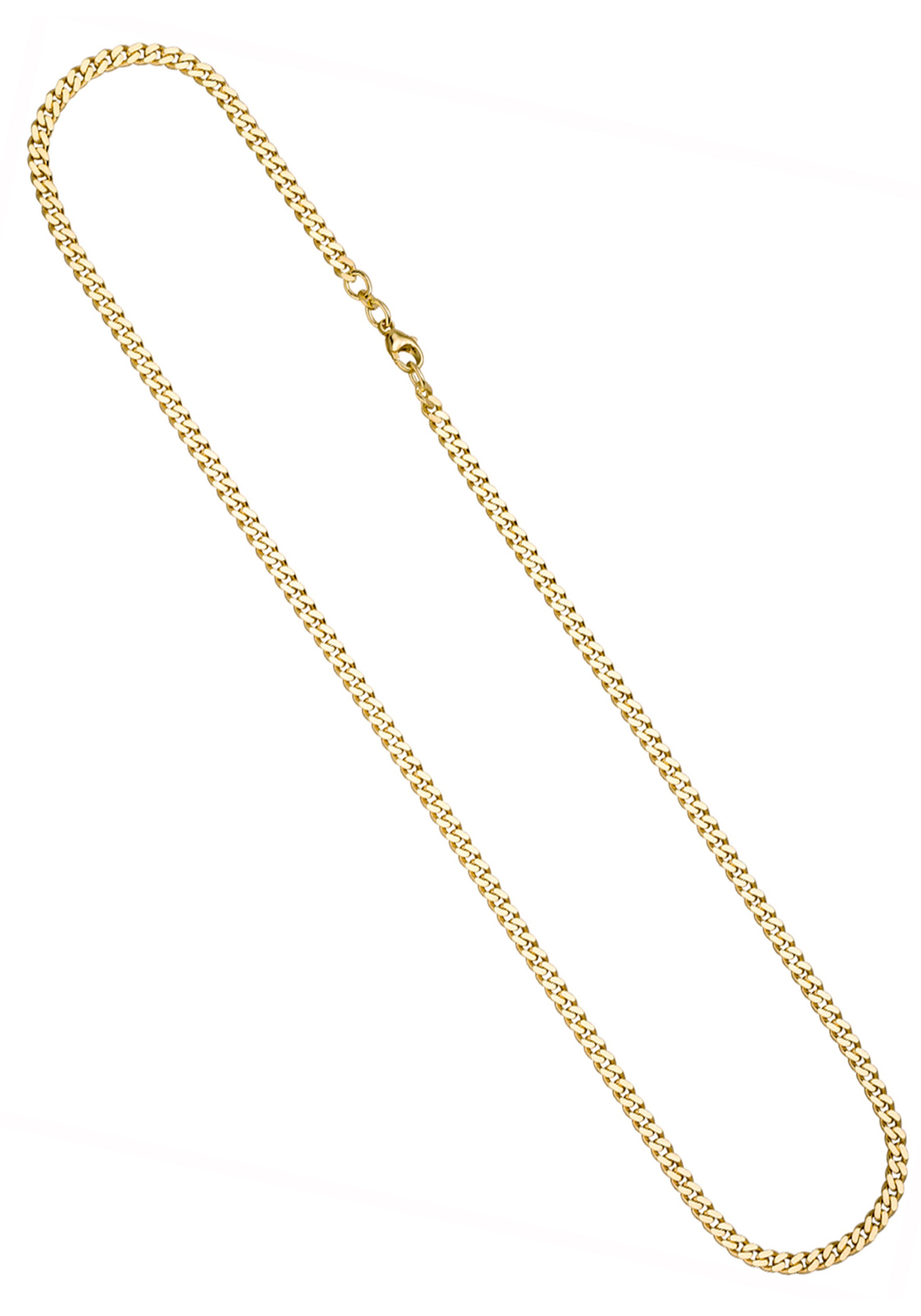 Goldkette JOBO "Panzerkette 3,9 mm" Gr. 55, gelbgold 333, Halsketten, Damen, 55cm, Gelbgold 333, Goldkette, 8 Karat 333 Gold